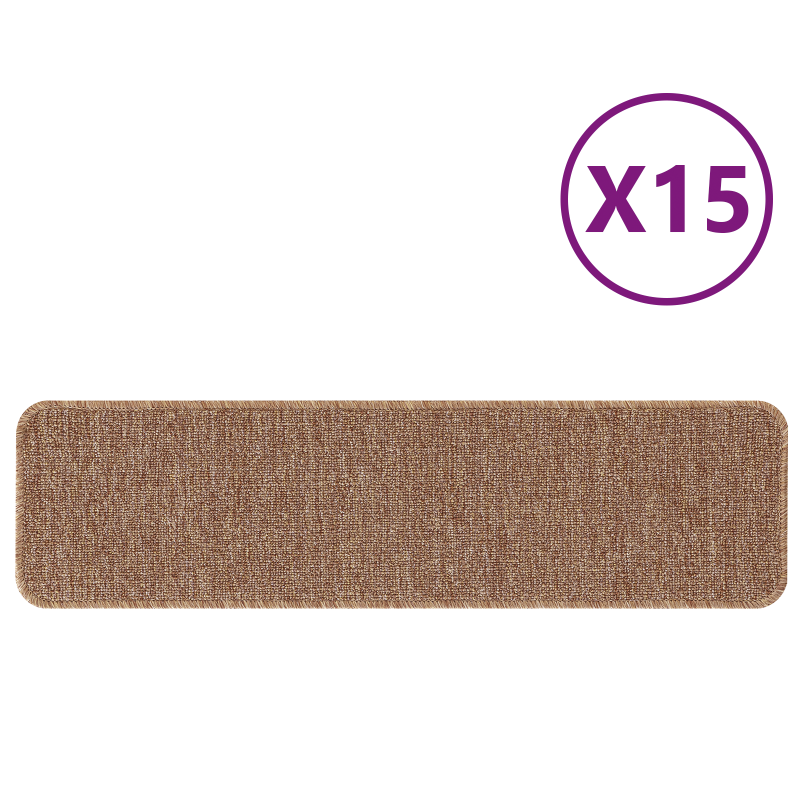 Stair Mats with Latex Backing Yellow 20x75 cm - Image 3