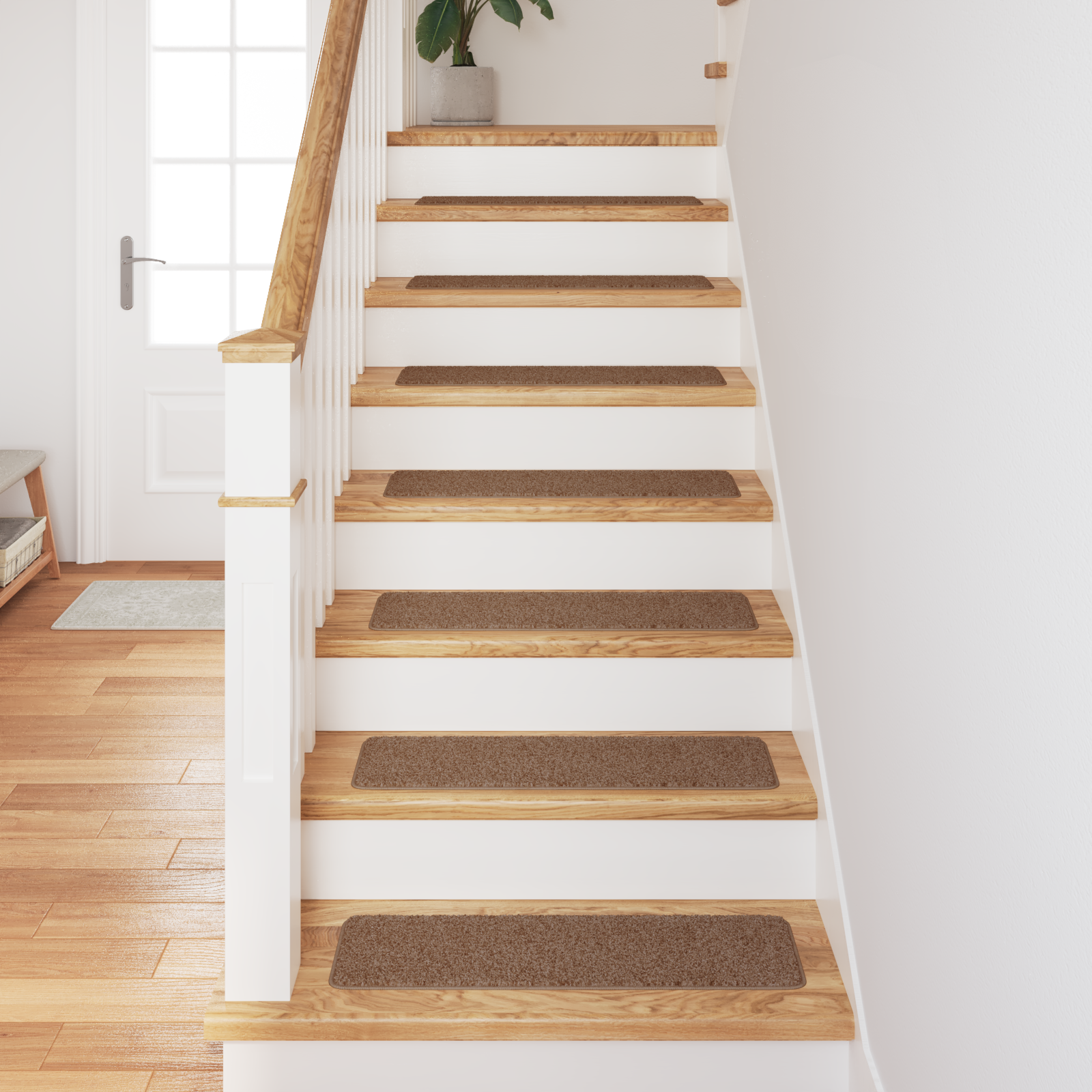 Stair Mats with Latex Backing Yellow 20x75 cm - Image 4