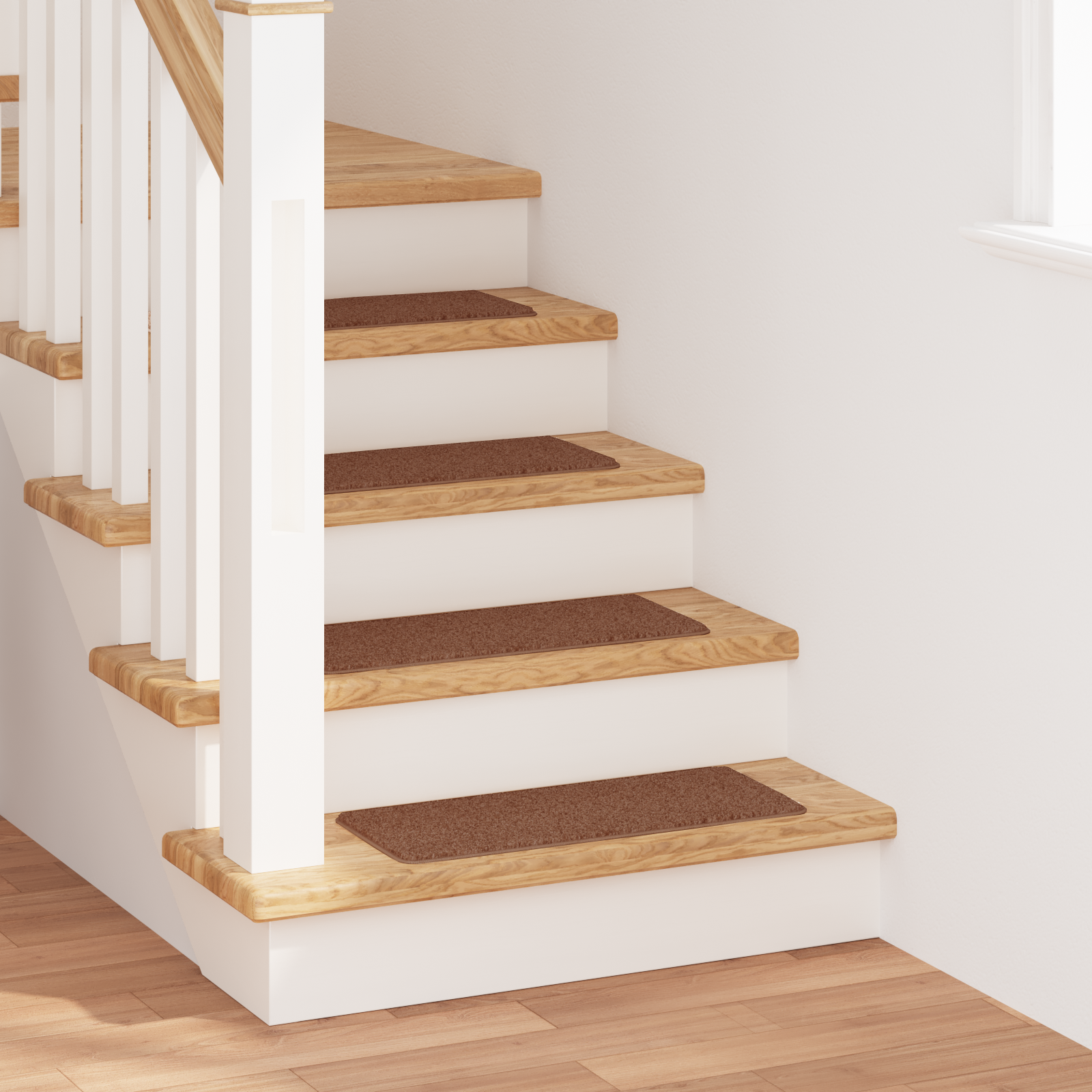 Stair Mats with Latex Backing Yellow 25x60 cm
