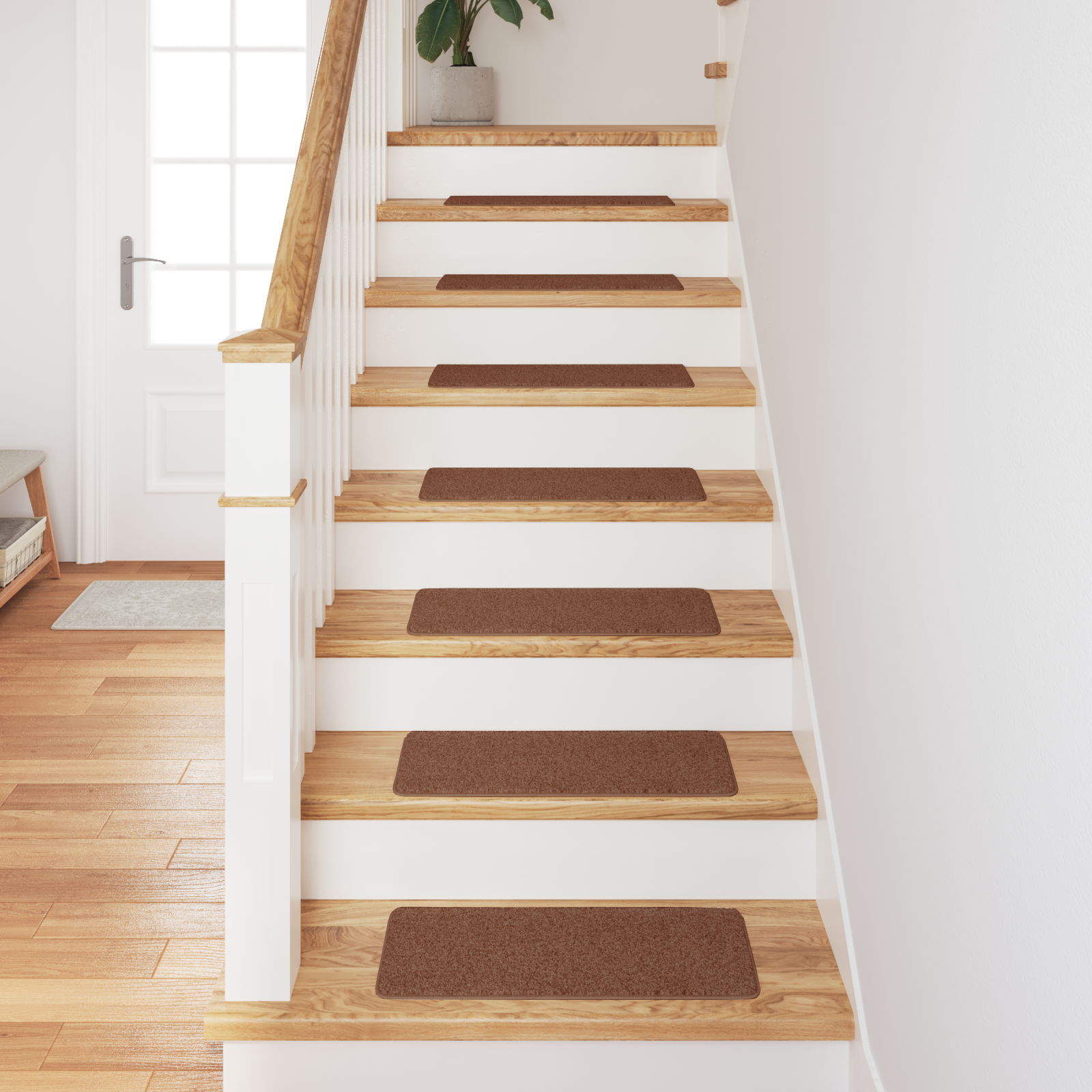 Stair Mats with Latex Backing Yellow 25x60 cm - Image 4