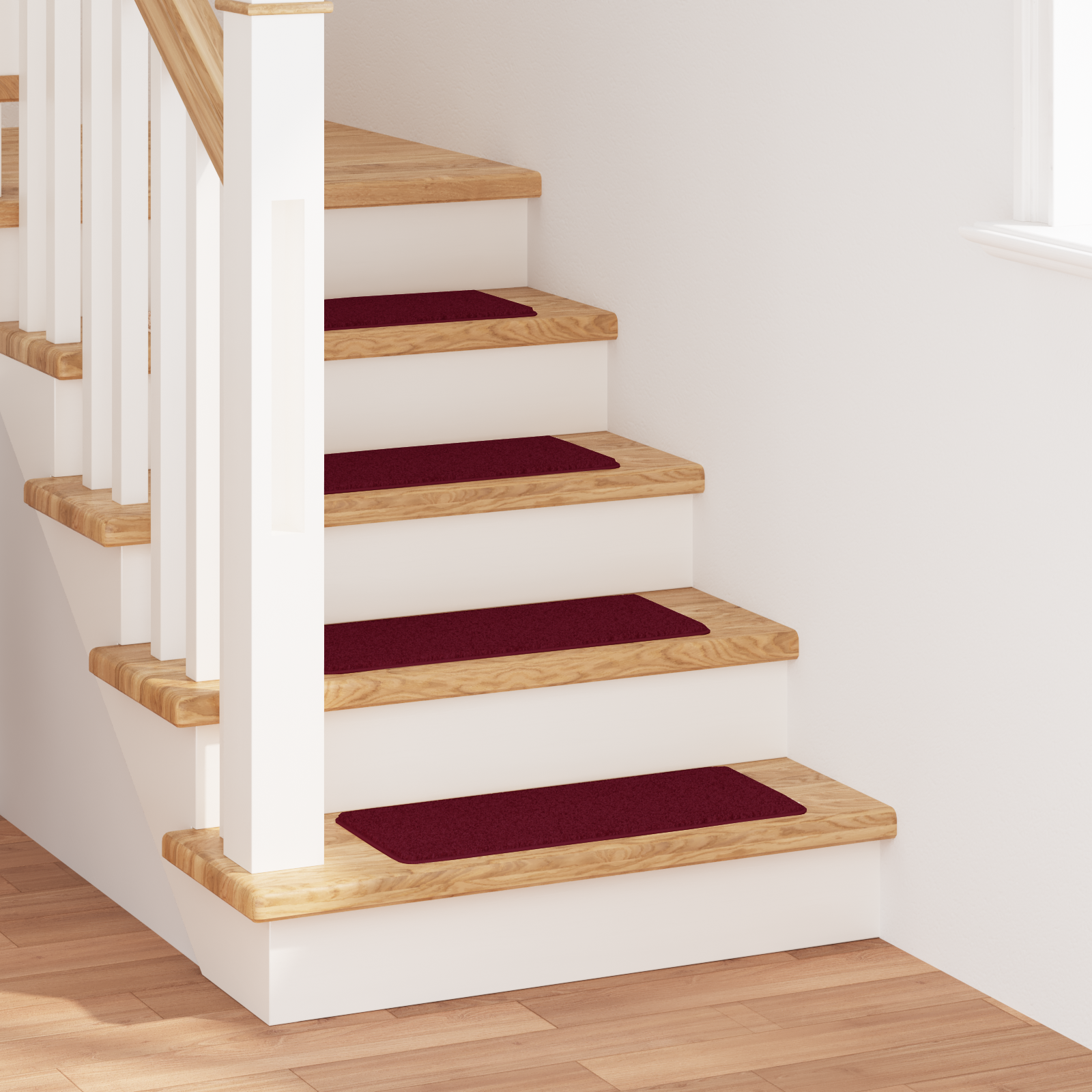 Trapmatten met Latex Achterkant Bordeaux 25×60 cm