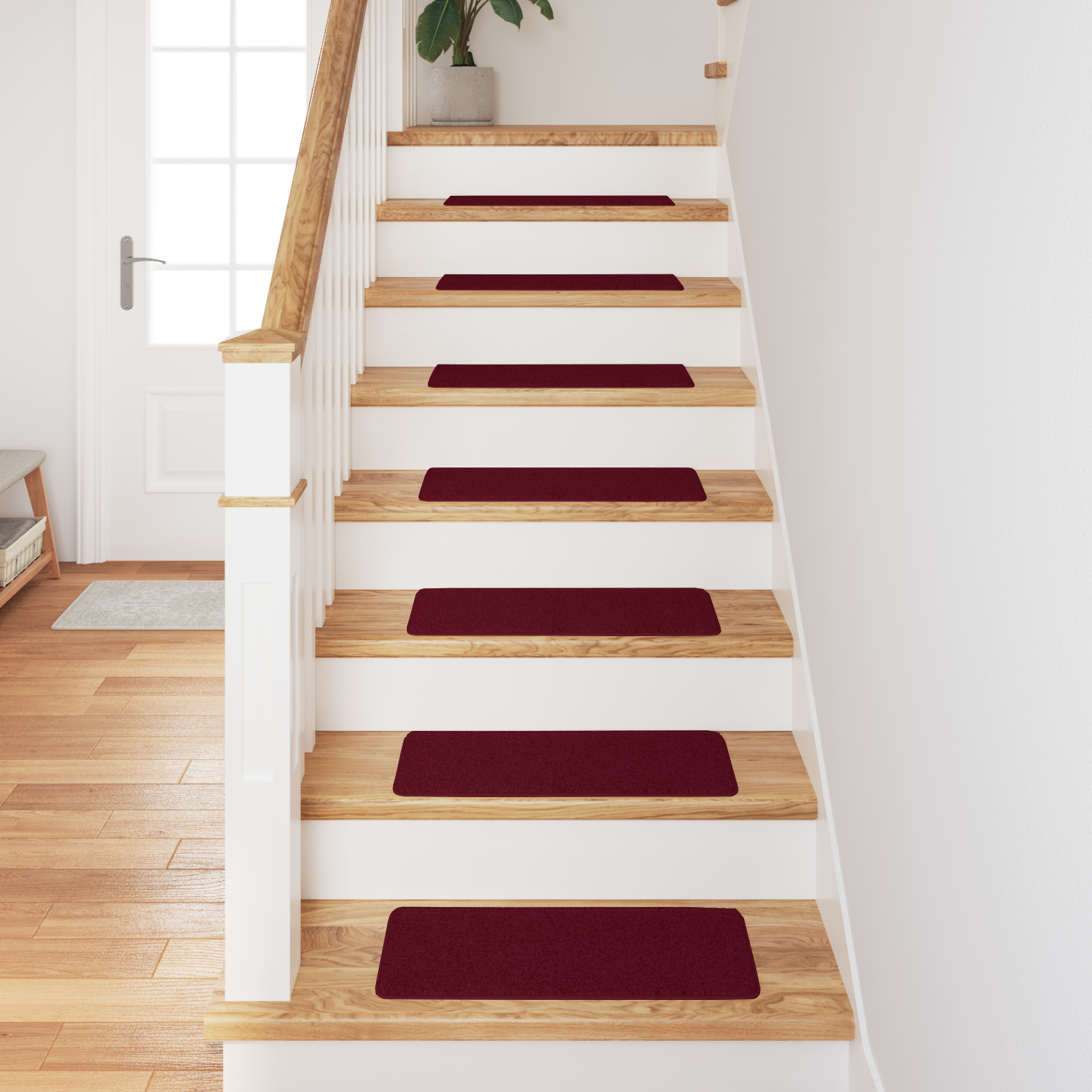 Stair Mats with Latex Backing Bordeaux 25x60 cm - Image 4