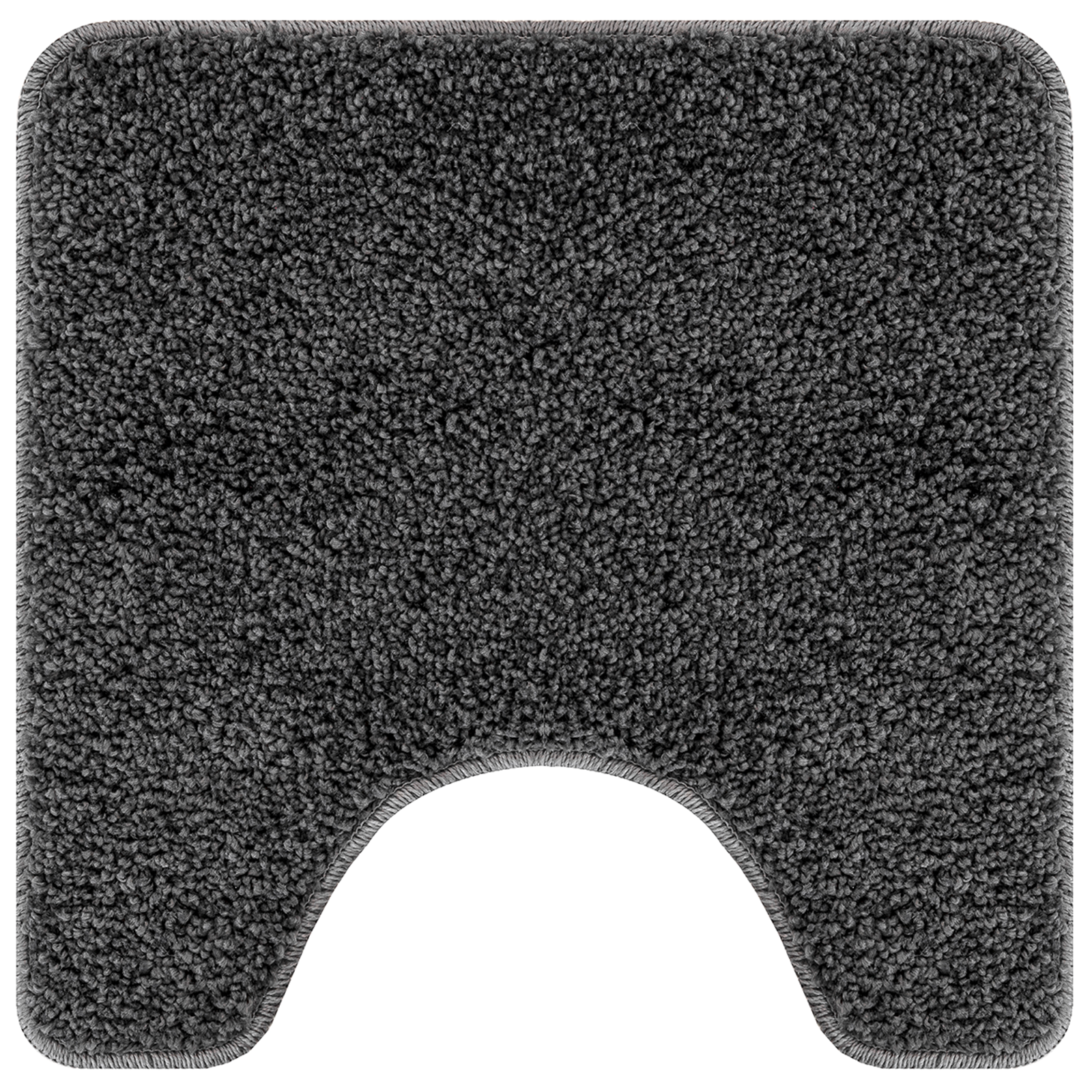 Bath Mat U-Shaped Dark Grey 50x50 cm Polypropylen Non-Slip - Image 2