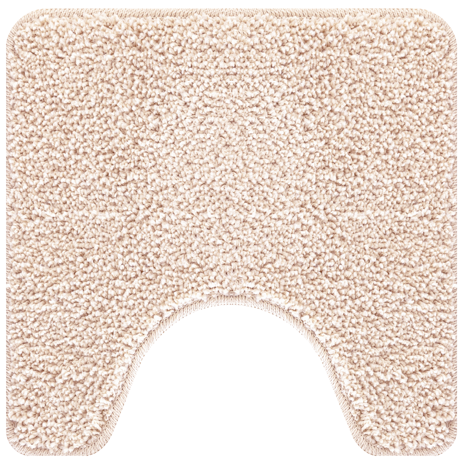 2 Piece Bath Mat Set Cream Polypropylen Non-Slip - Image 5