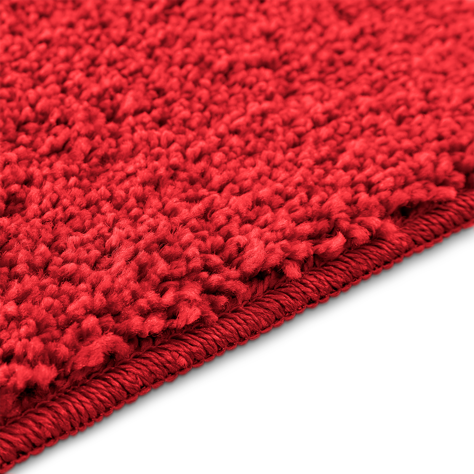 2 Piece Bath Mat Set Red Polypropylen Non-Slip - Image 9