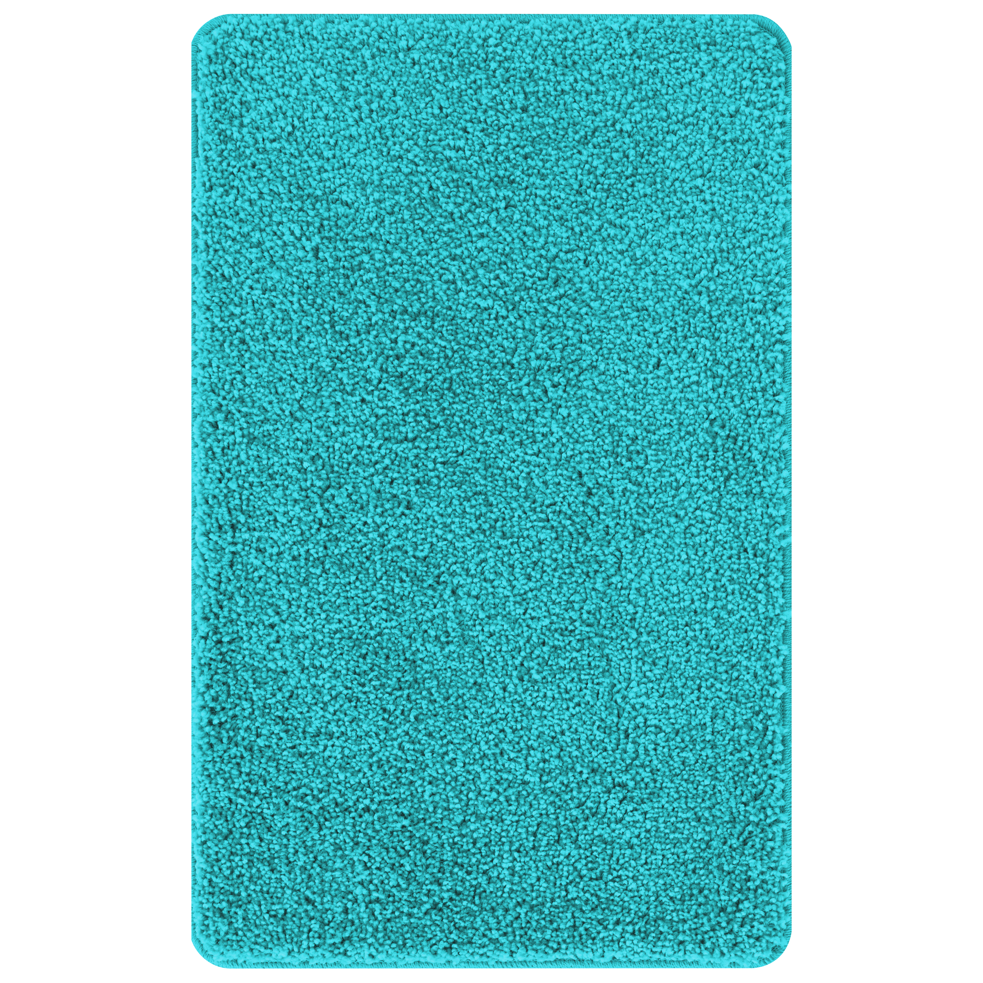 2 Piece Bath Mat Set Turquoise Polypropylen Non-Slip - Image 2