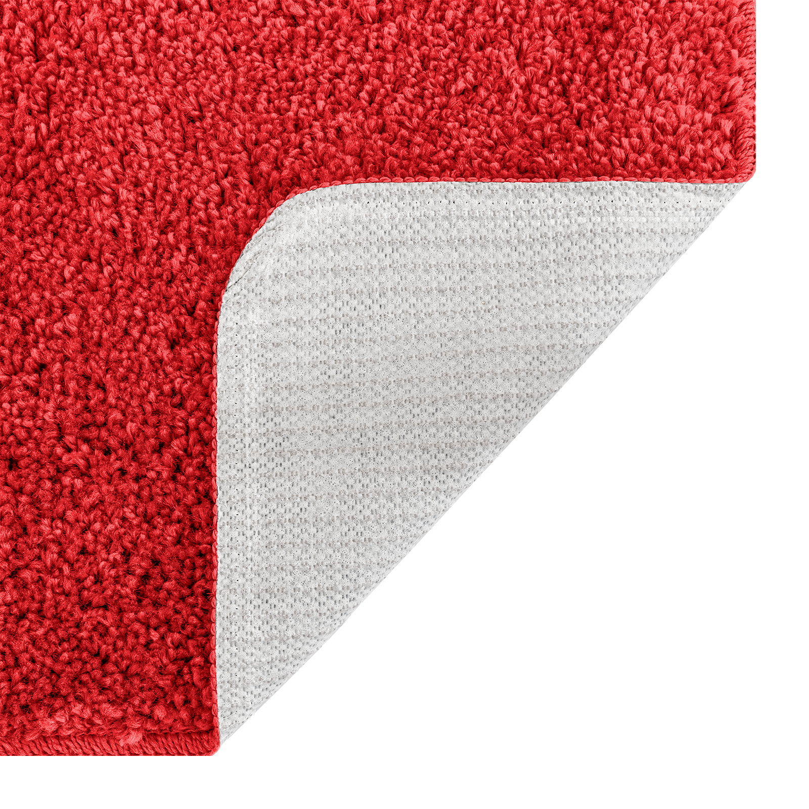 3 Piece Bath Mat Set Red Polypropylen Non-Slip - Image 8