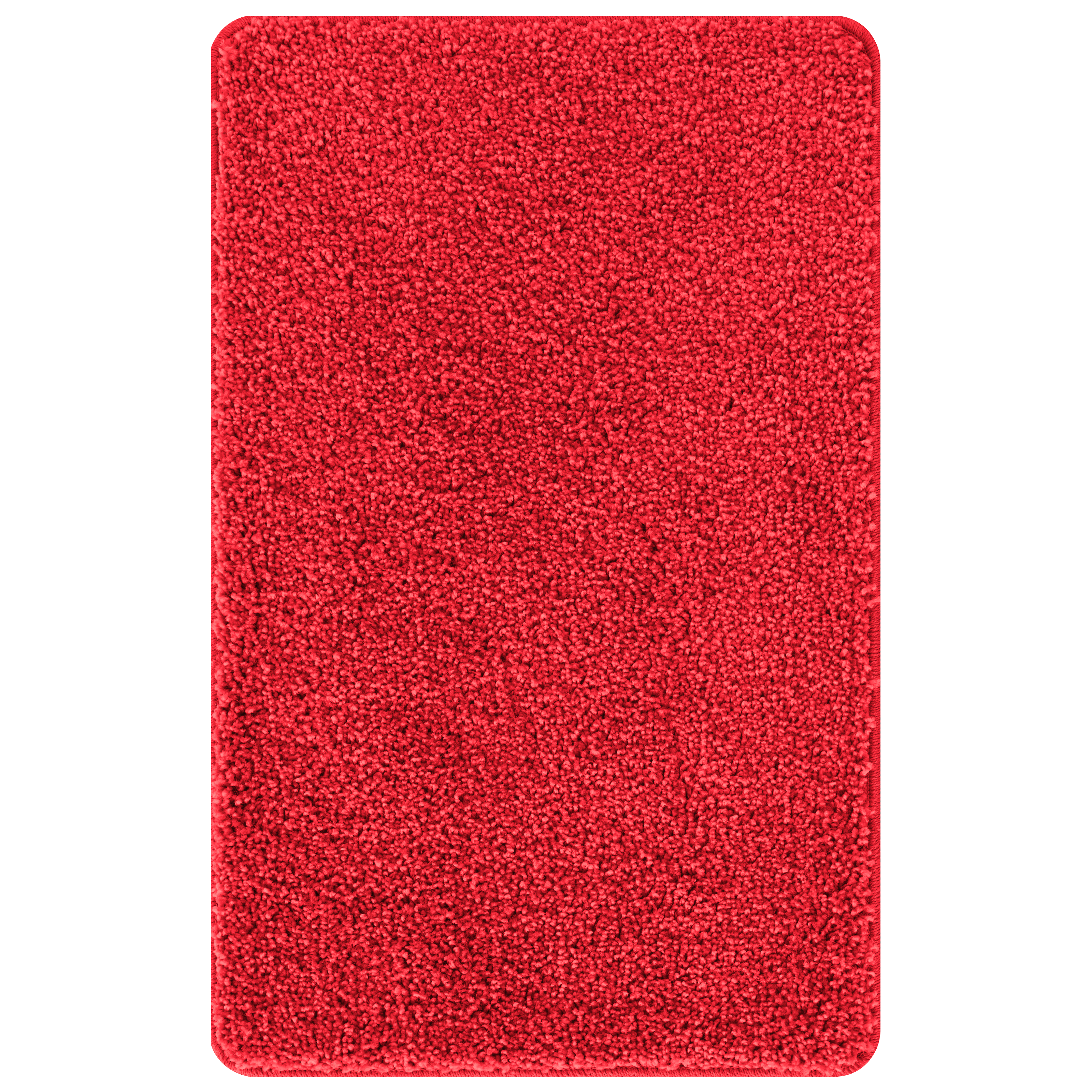 3 Piece Bath Mat Set Red Polypropylen Non-Slip - Image 2