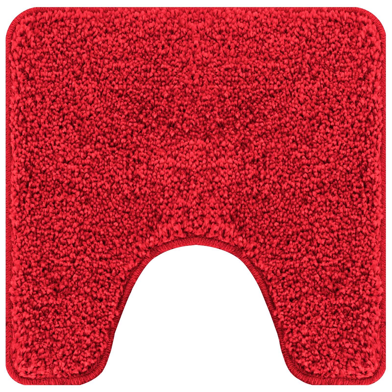 3 Piece Bath Mat Set Red Polypropylen Non-Slip - Image 5