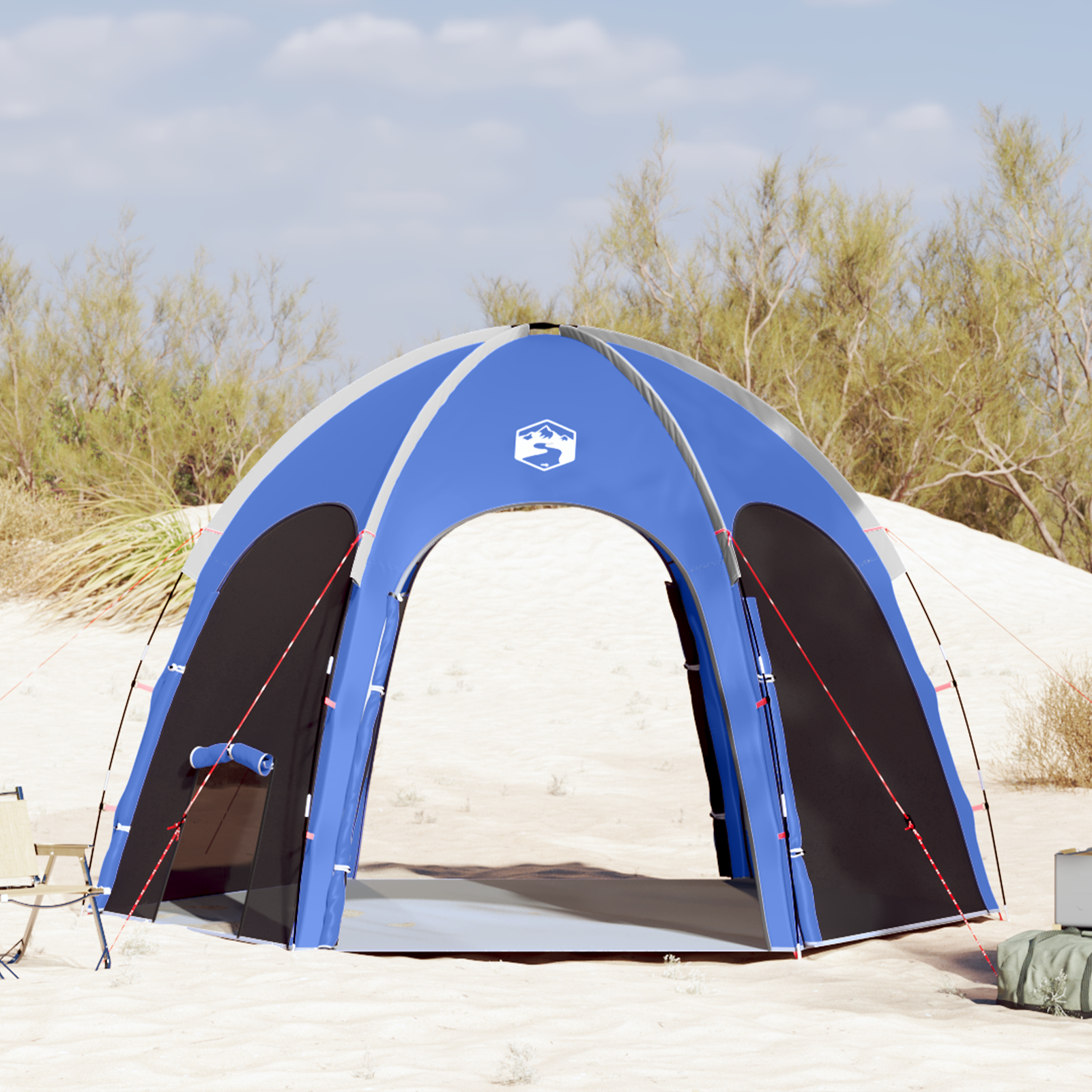 Pool Tent Azure Blue 366x305 cm Waterproof - Image 4
