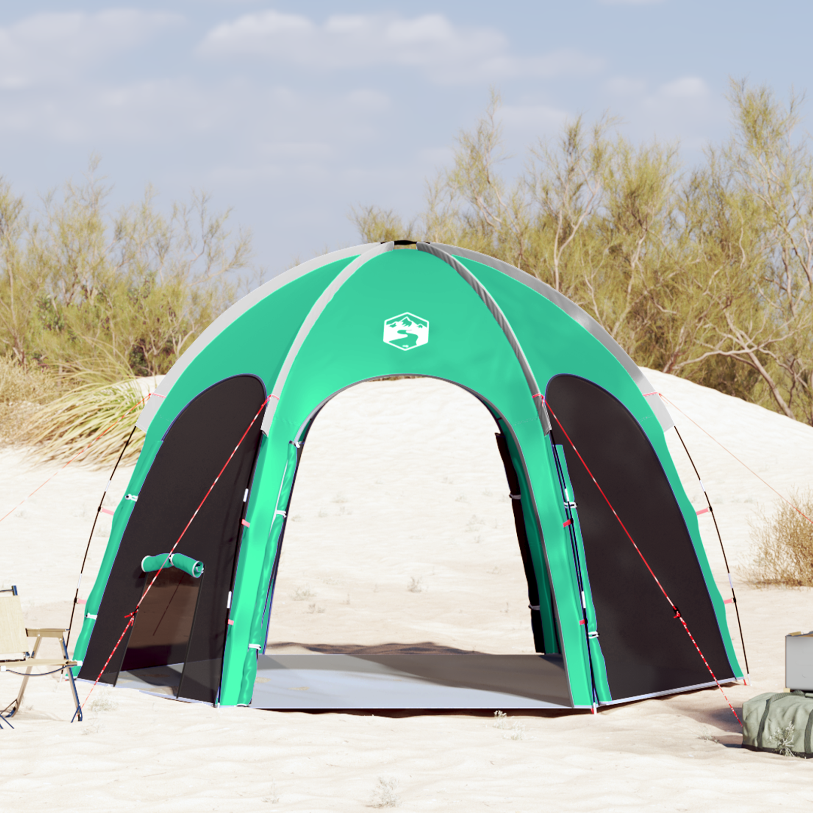 Pool Tent Sea Green 366x305 cm Waterproof - Image 4