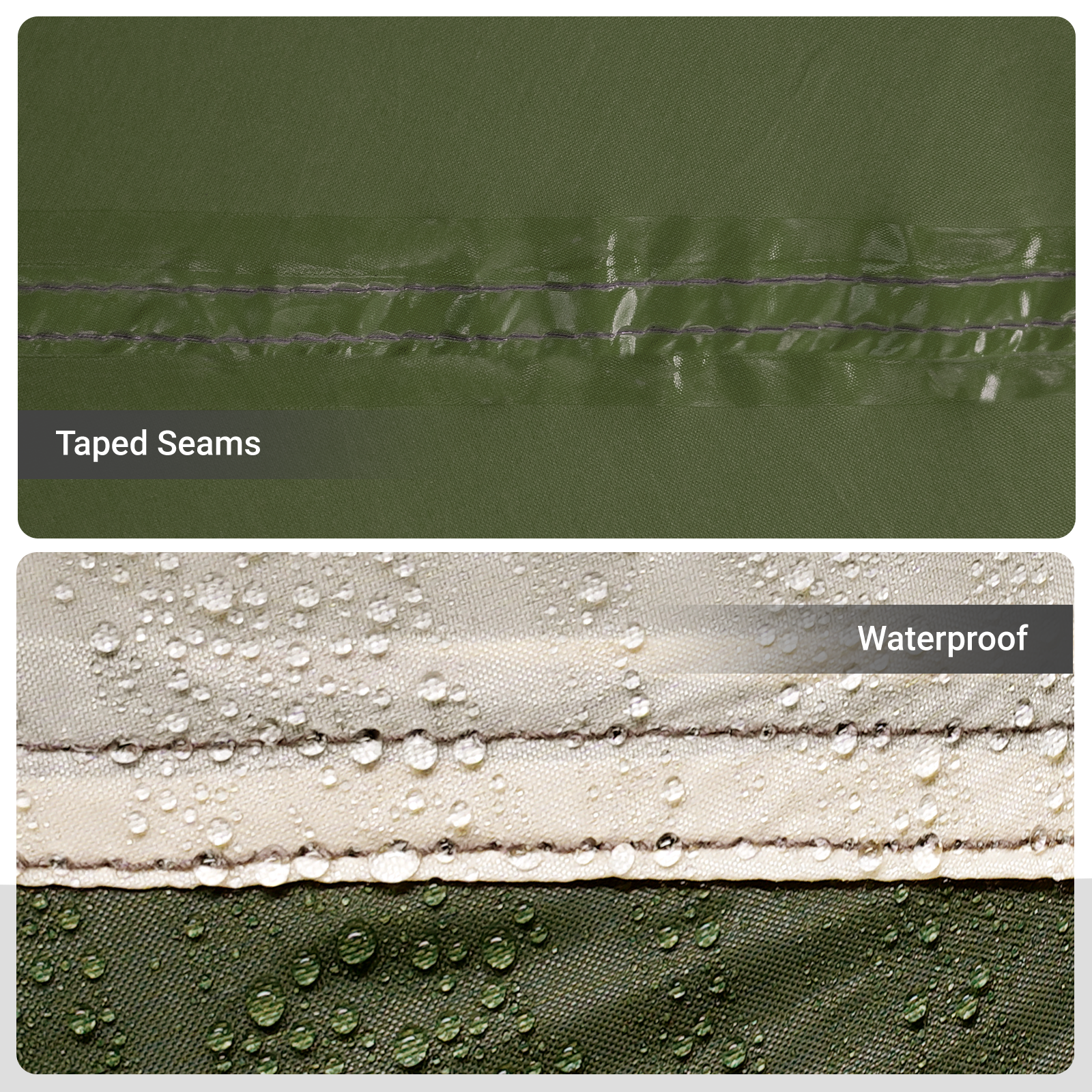 Fishing Tent Olive green Polyester 7-Person Durable - Image 7