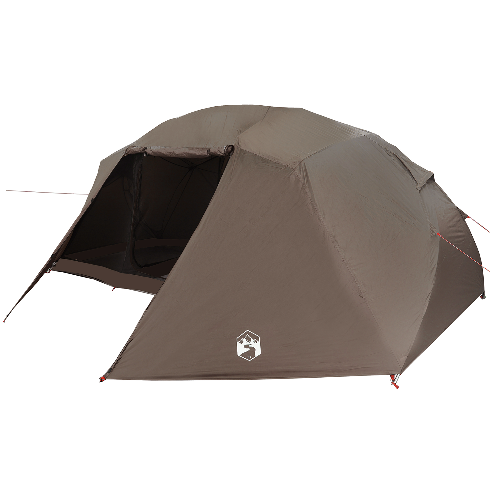 Fishing Tent Brown Polyester 7-Person Collapsible Fishing Tent - Image 11