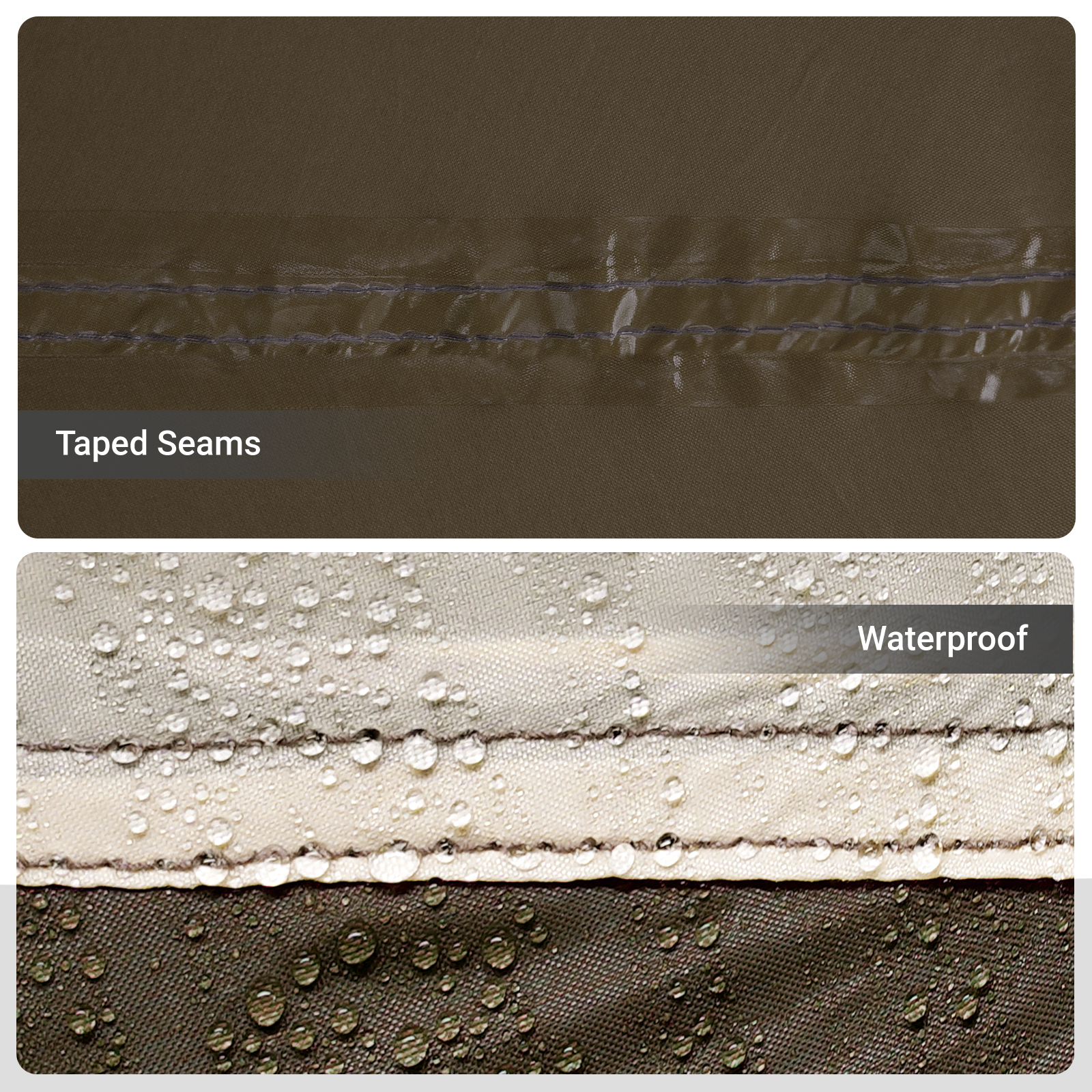 Fishing Tent Brown Polyester 7-Person Collapsible Fishing Tent - Image 7