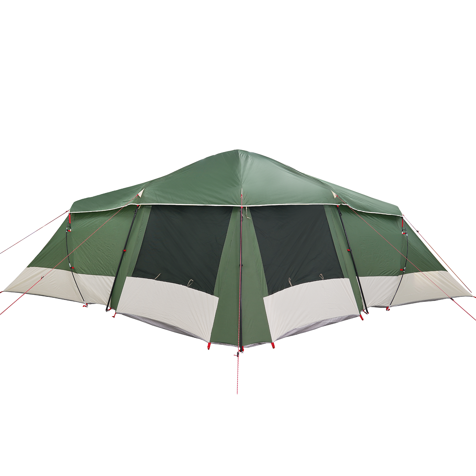Family Tent with Windows Dome Green 6-Person Waterproof - Image 7
