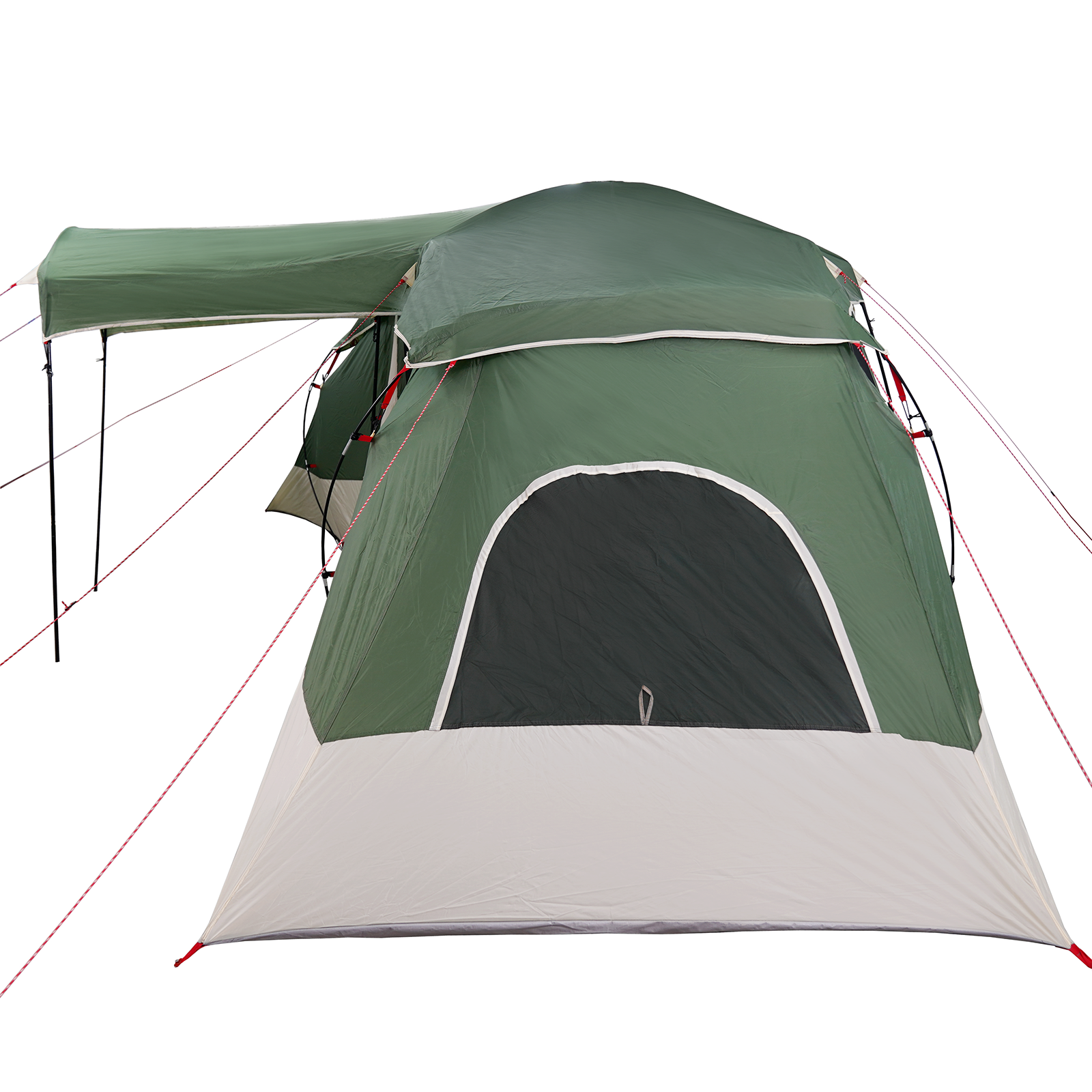 Family Tent with Windows Dome Green 6-Person Waterproof - Image 6