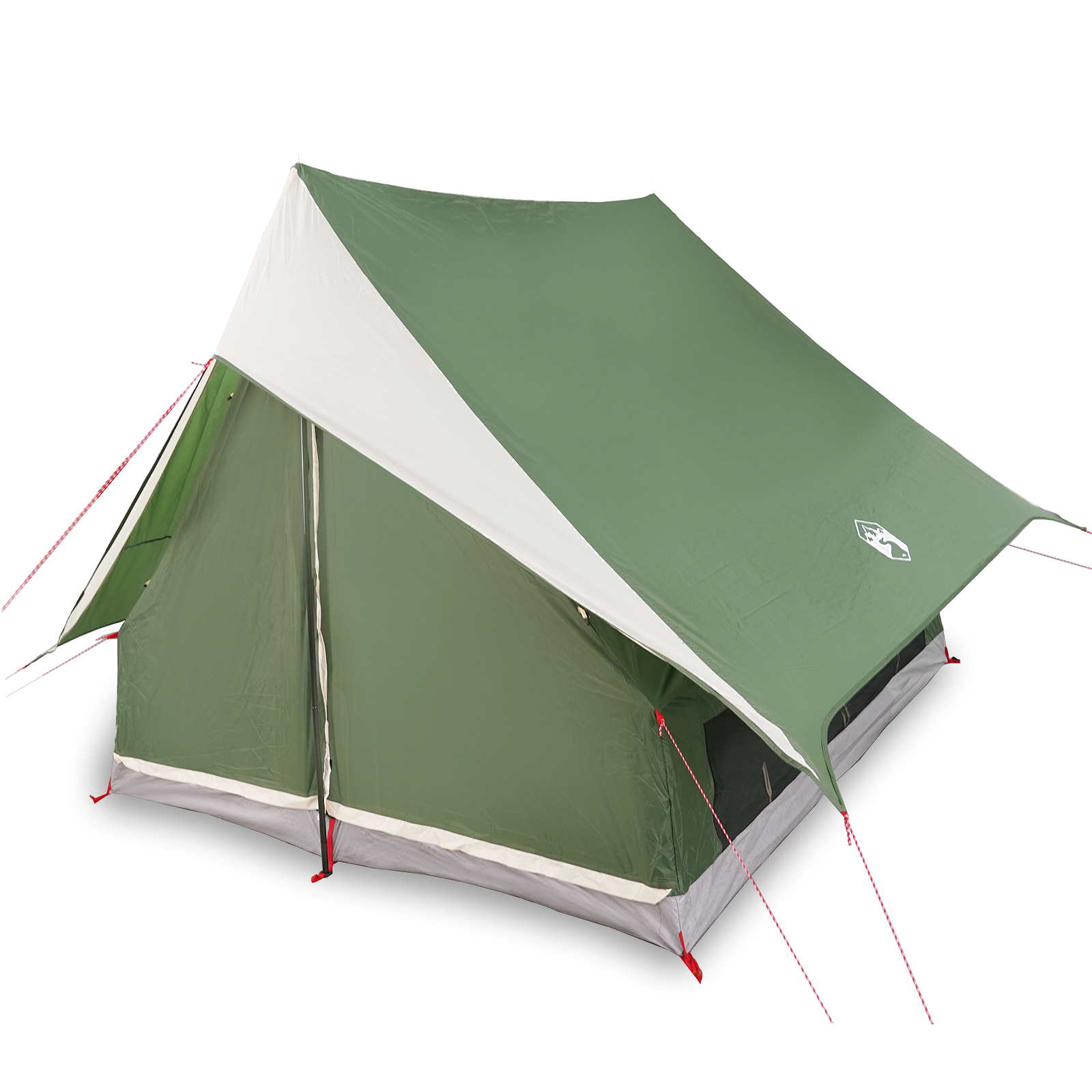 Camping Tent A-Frame 3-Person Green Waterproof - Image 3