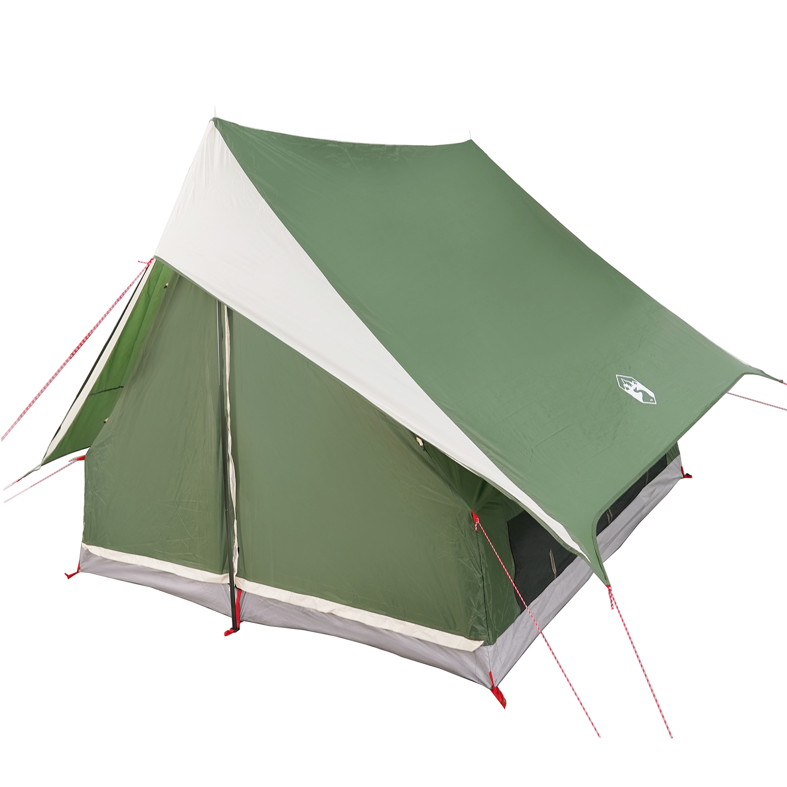 Camping Tent A-Frame 3-Person Green Waterproof - Image 2