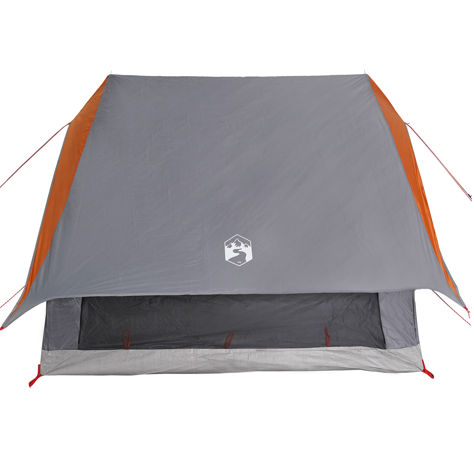 Camping Tent A-Frame 3-Person Grey and Orange Waterproof - Image 6