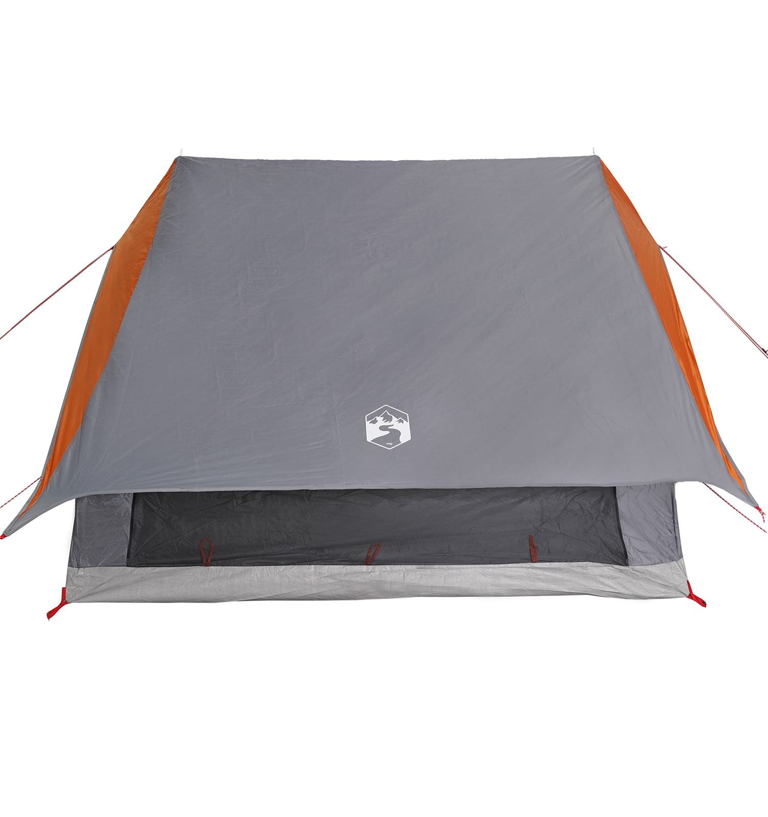 Camping Tent A-Frame 5-Person Grey and Orange Waterproof - Image 6