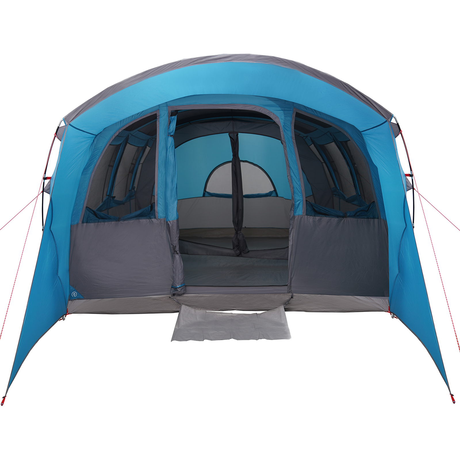 Family Tent with Windows Tunnel Blue 8-Person Waterproof - Image 11