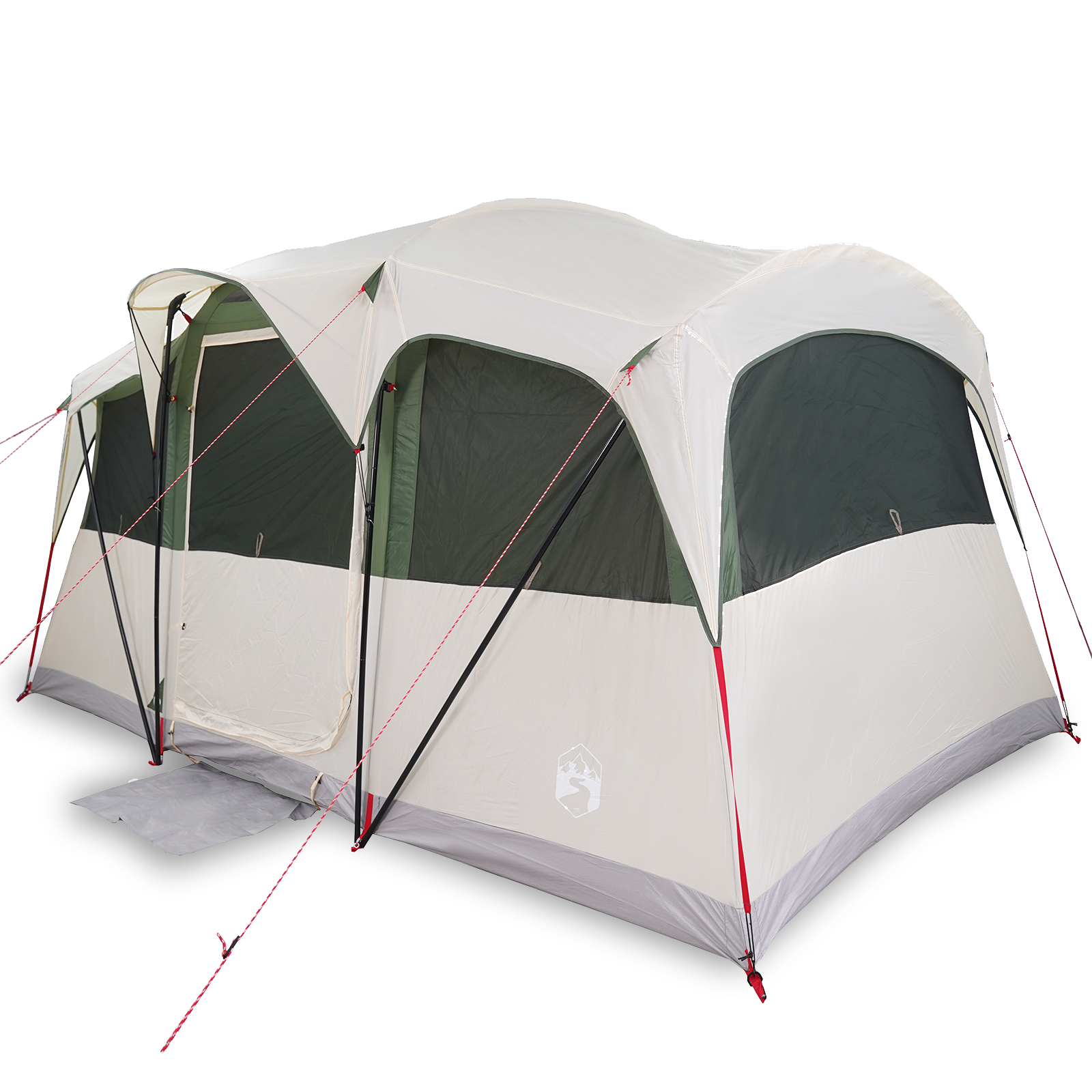 Family Tent with Windows Dome Green 10-Person Waterproof - Image 3