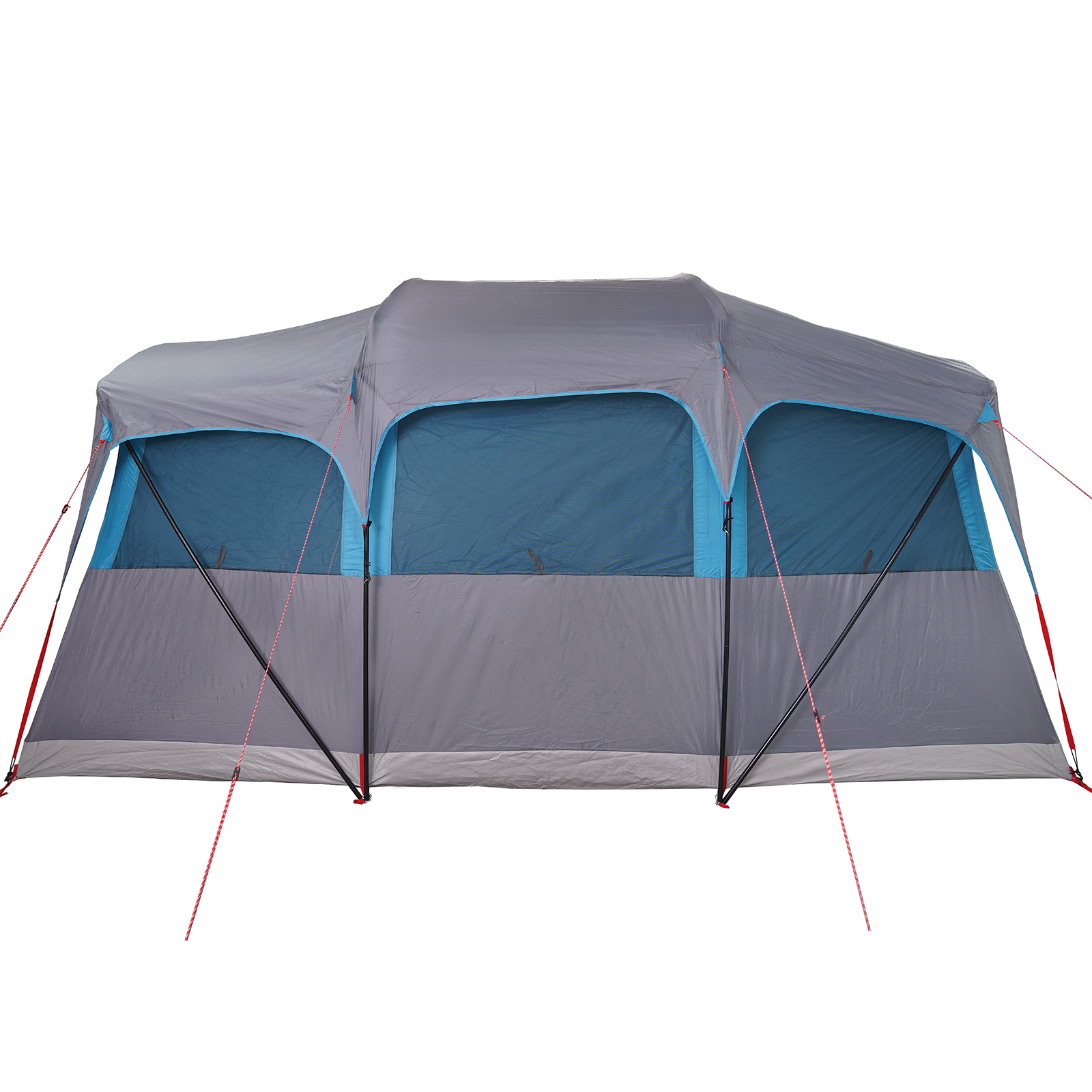 Family Tent with Windows Dome Blue 10-Person Waterproof - Image 7