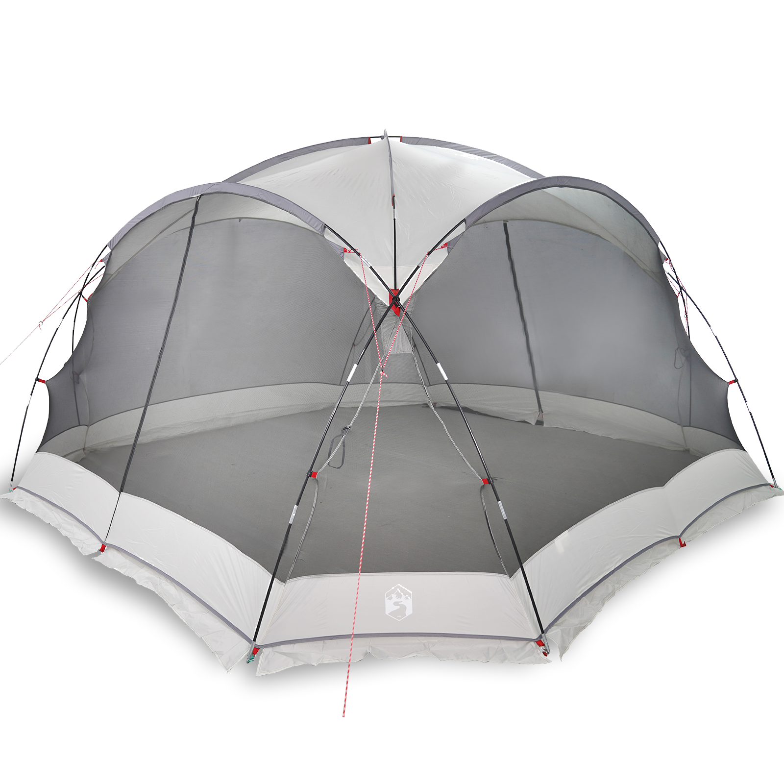 Camping Mosquito Net with Doors Grey 8-Person Waterproof - Image 3