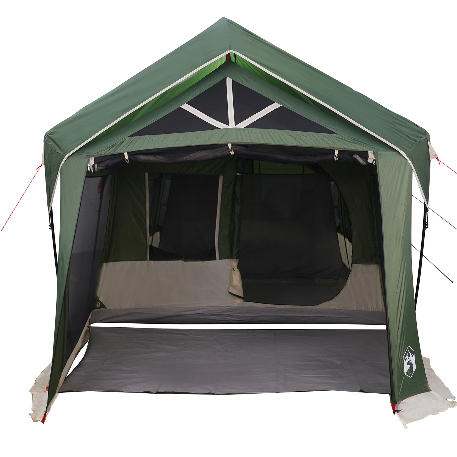 Camping Tent with Windows Green 10-Person Waterproof - Image 11