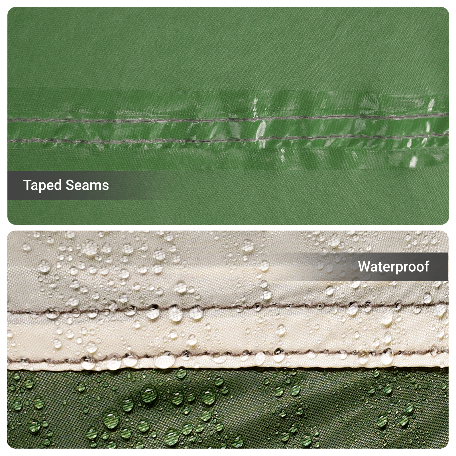 Camping Tent with Windows Green 10-Person Waterproof - Image 8