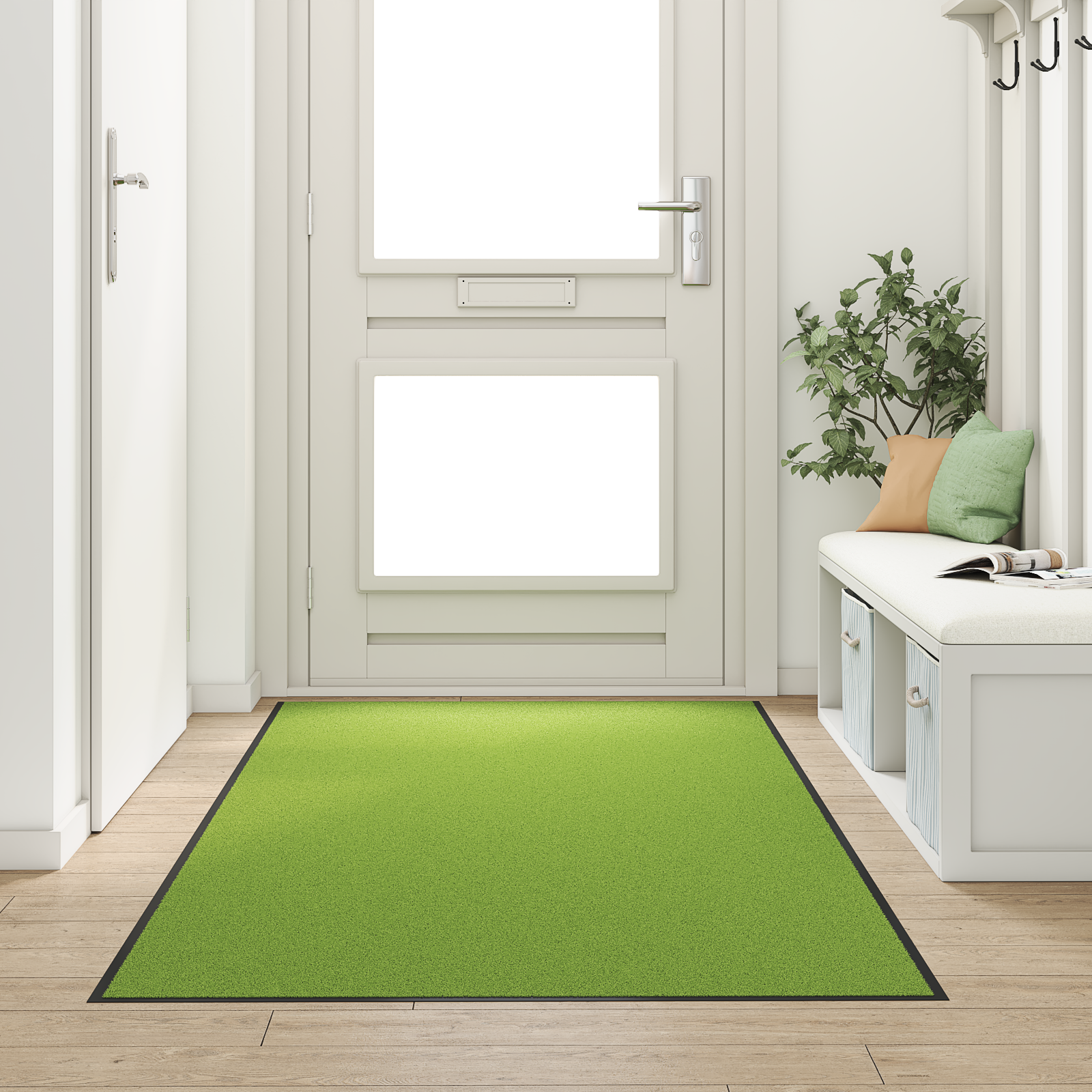 Deurmat Wasbaar Groen 120×250 cm