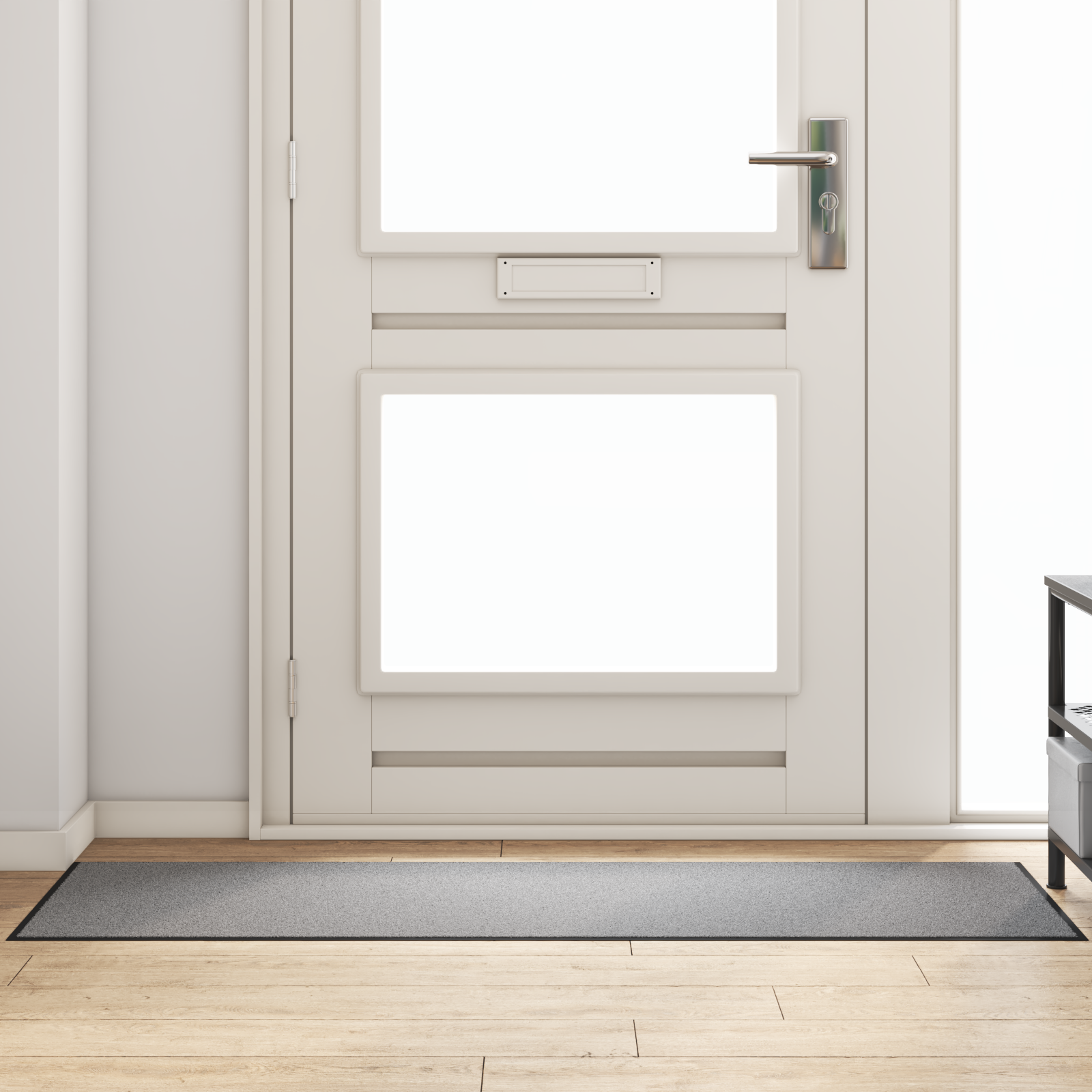 Rectangular Door Mat - Grey, 60 x 180 cm