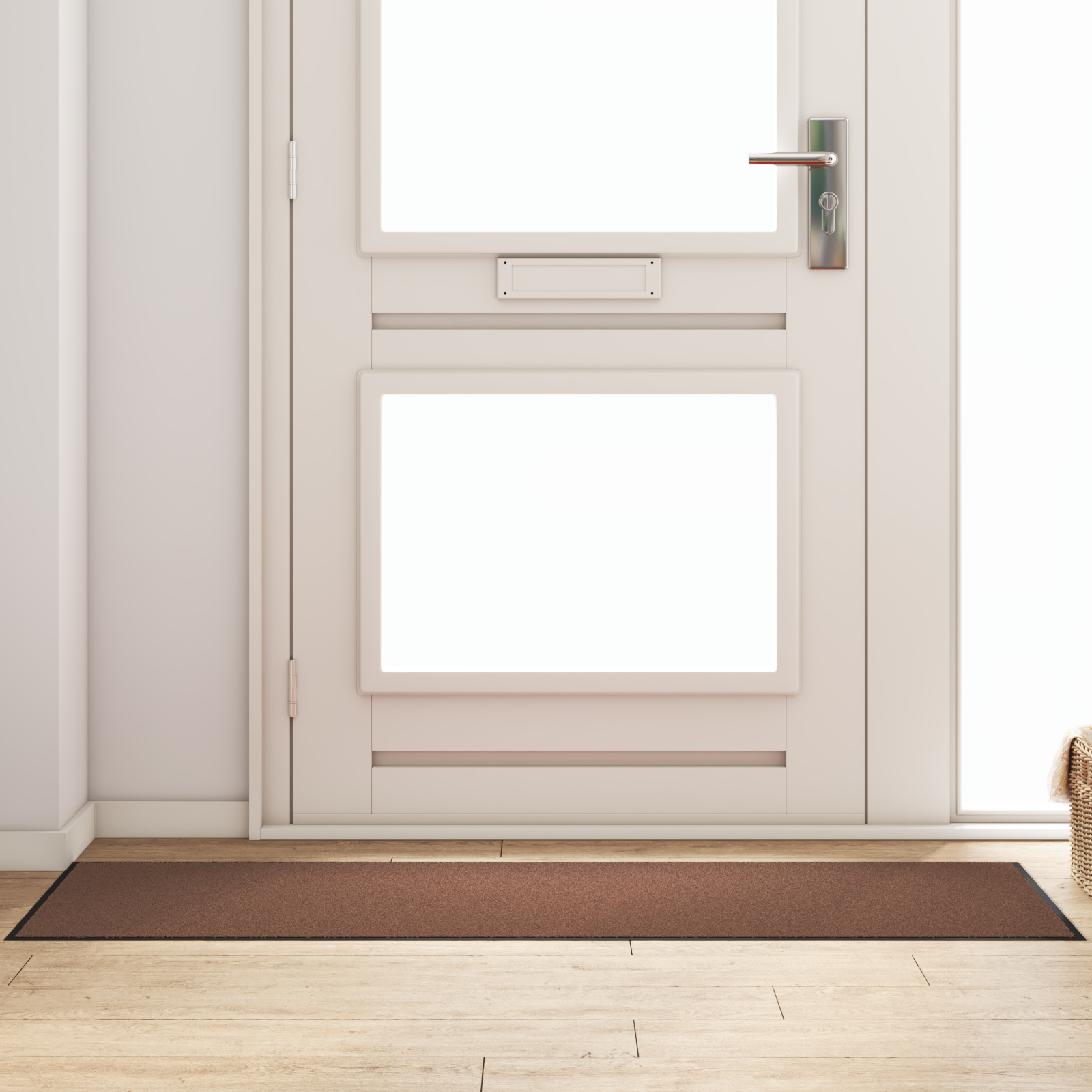 Rectangular Brown Door Mat 60x180 cm