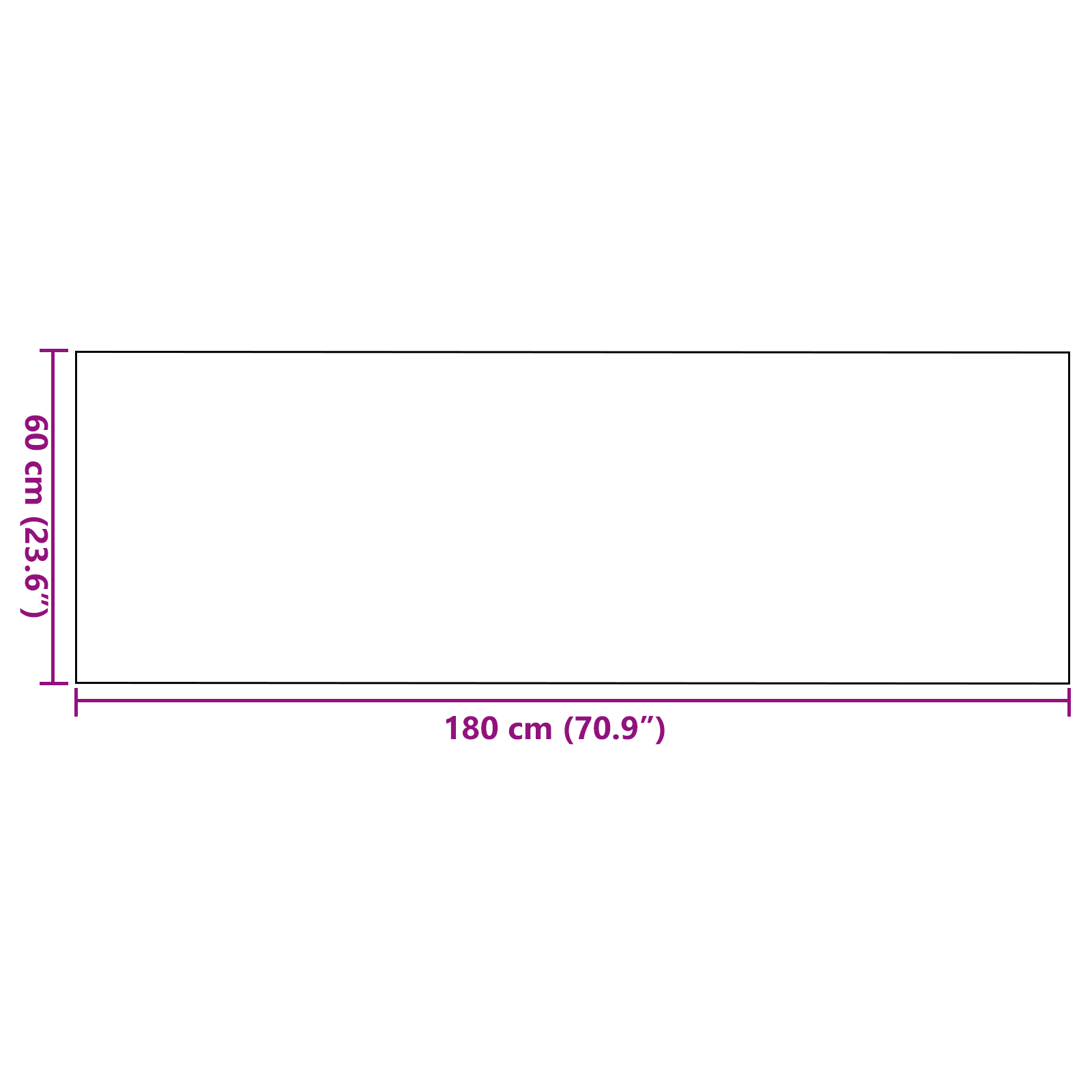 Rectangular Brown Door Mat 60x180 cm - Image 5