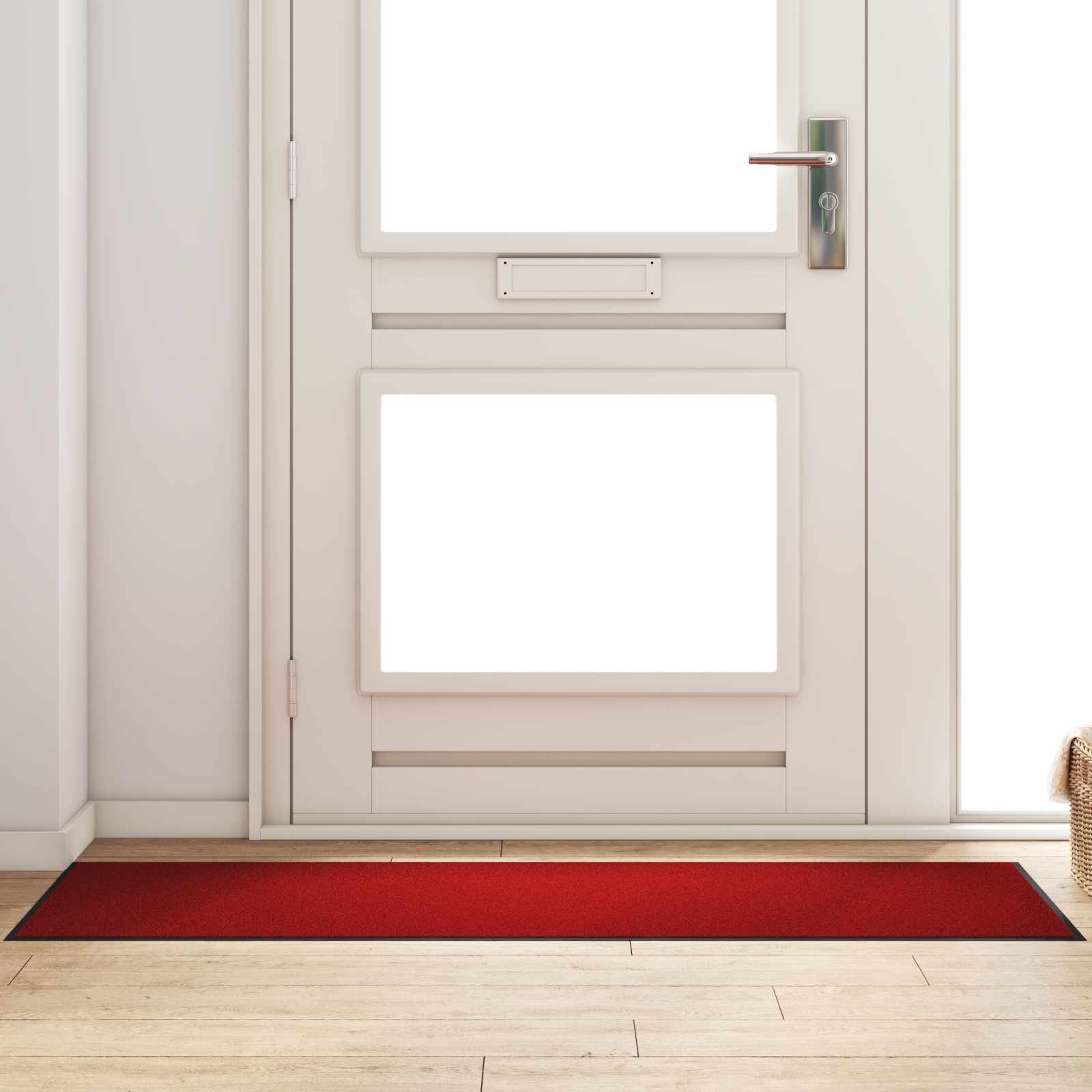 Deurmat Rechthoekig Rood 60×180 cm