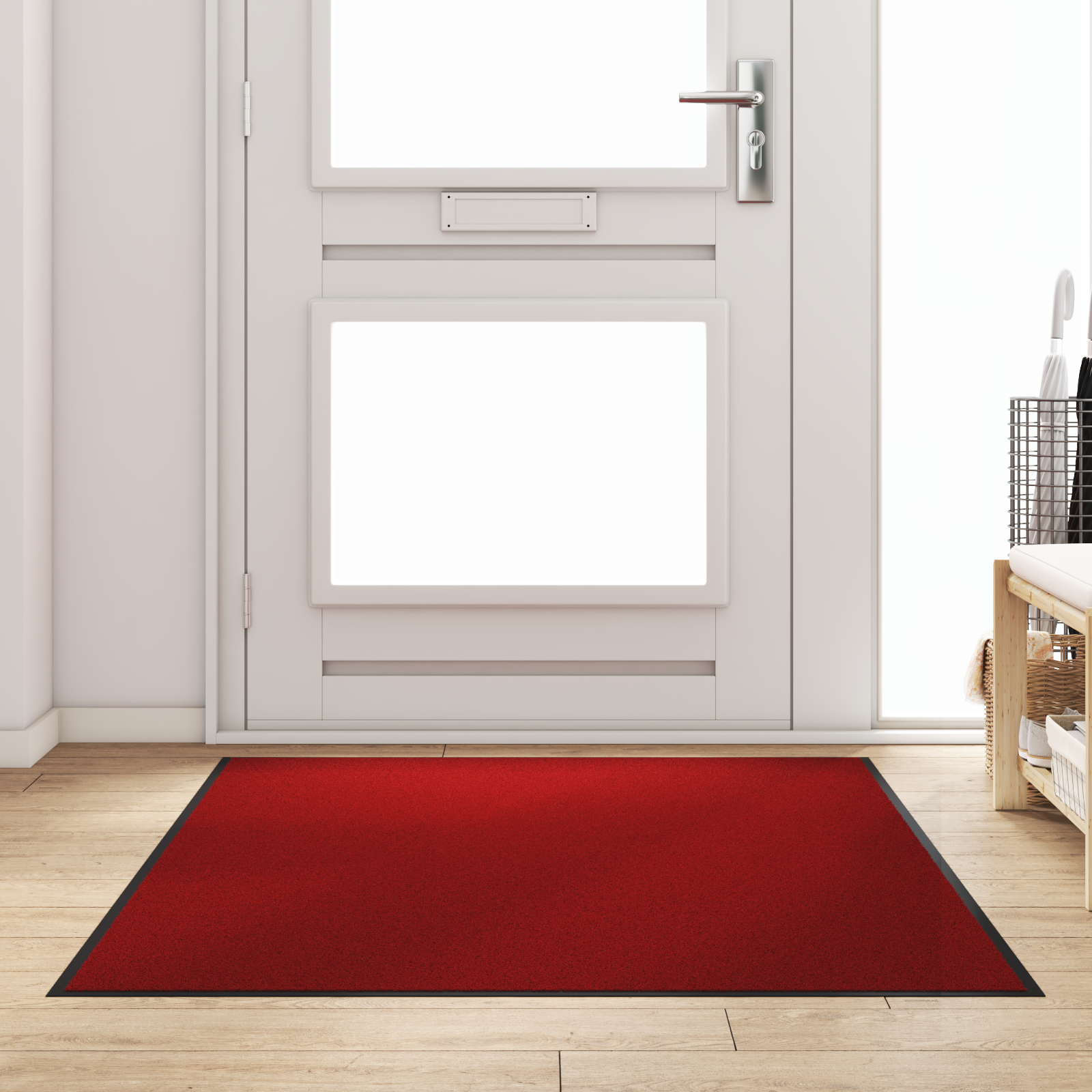 Deurmat Rechthoekig Rood 120×180 cm