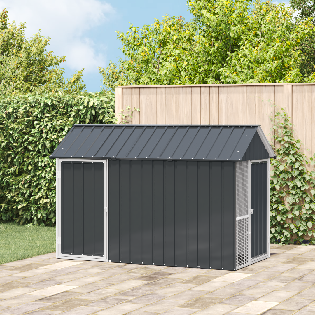 Bird Aviary Anthracite 112x215x141 cm Steel