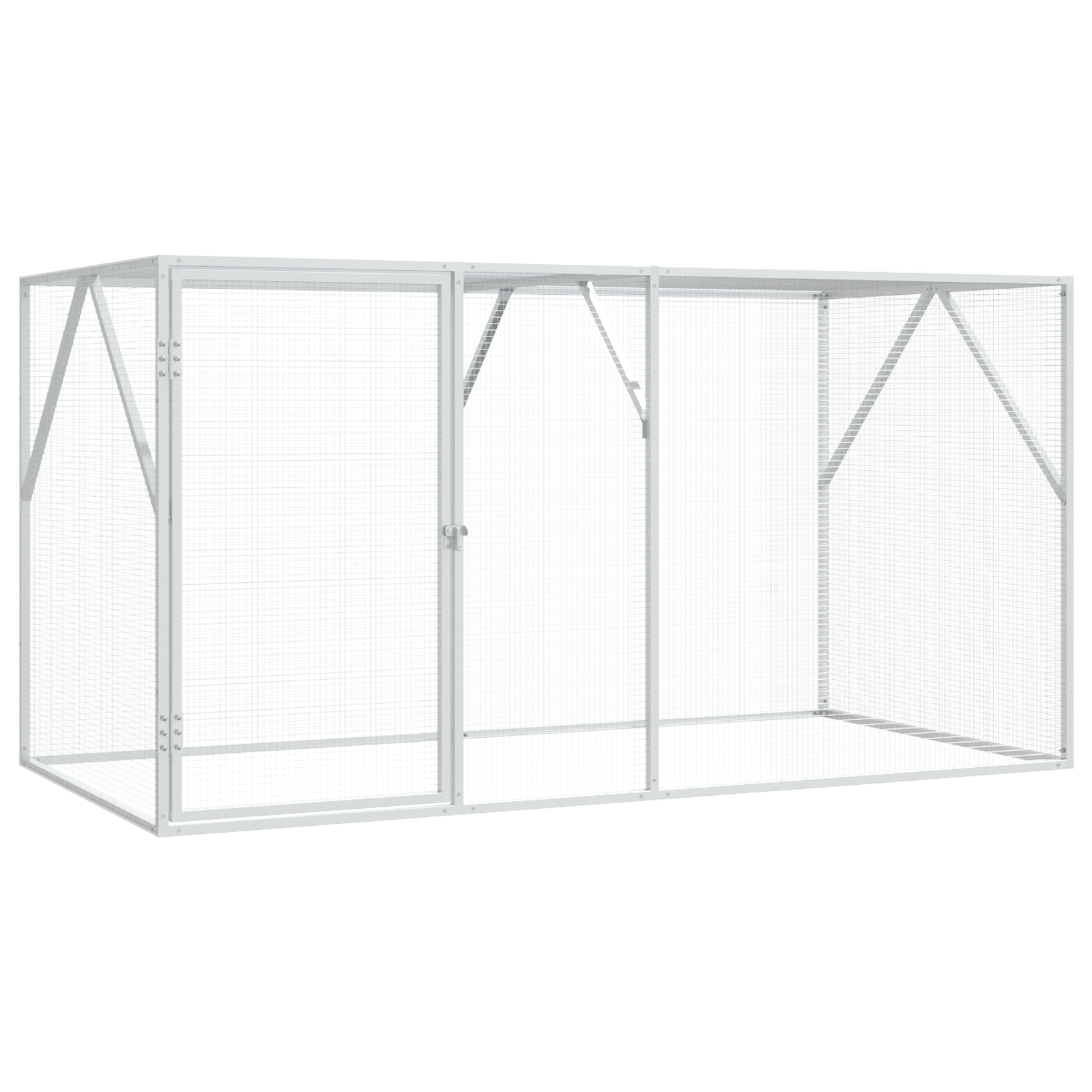Bird Aviary Anthracite 102x208x108 cm Steel - Image 2