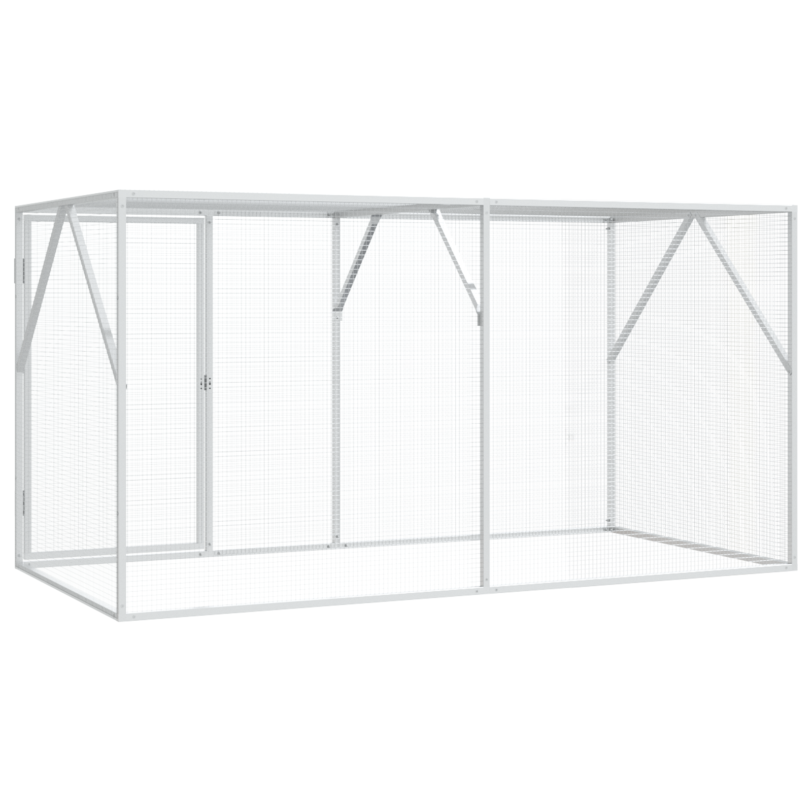 Bird Aviary Anthracite 102x208x108 cm Steel - Image 7