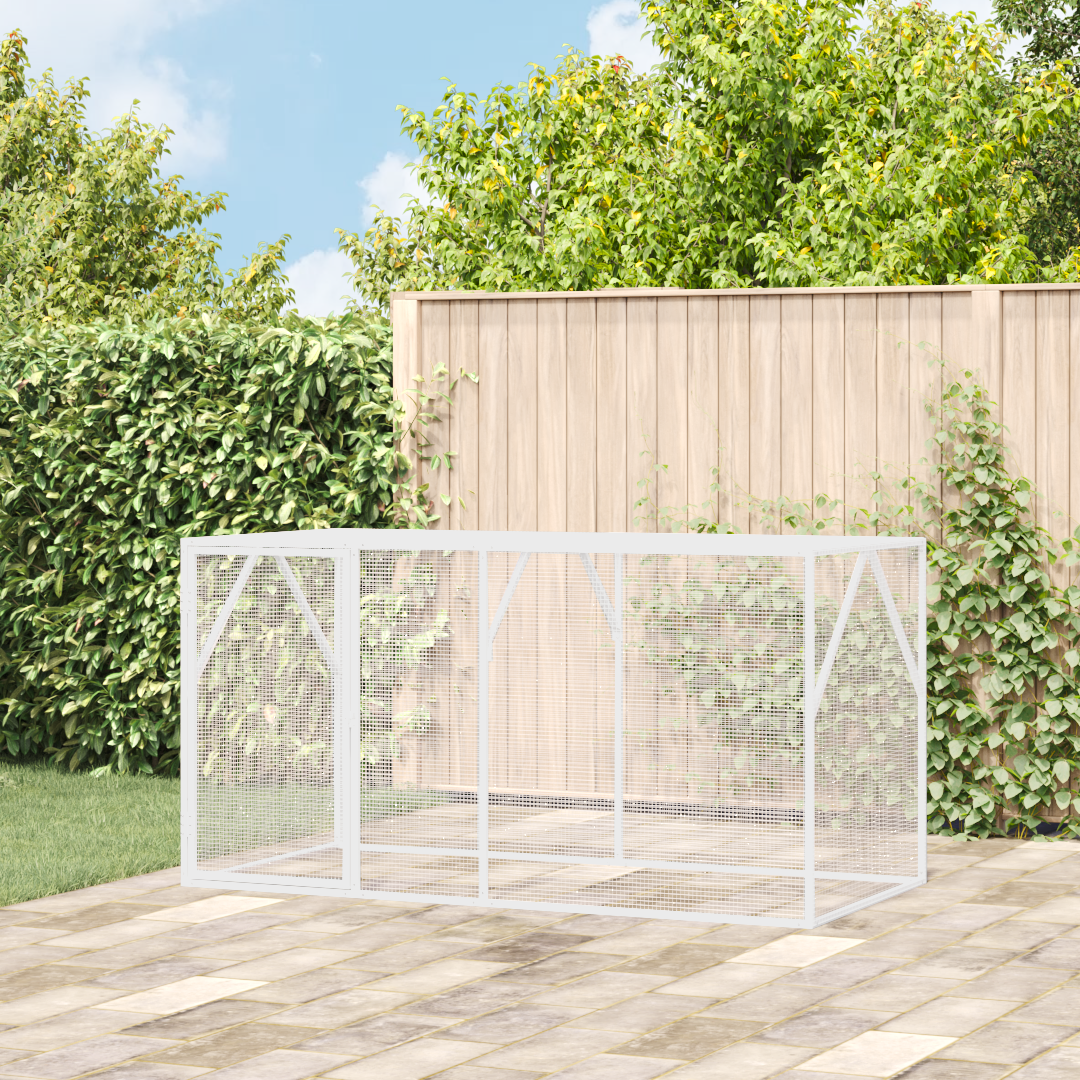 Bird Aviary Anthracite 102x208x108 cm Steel