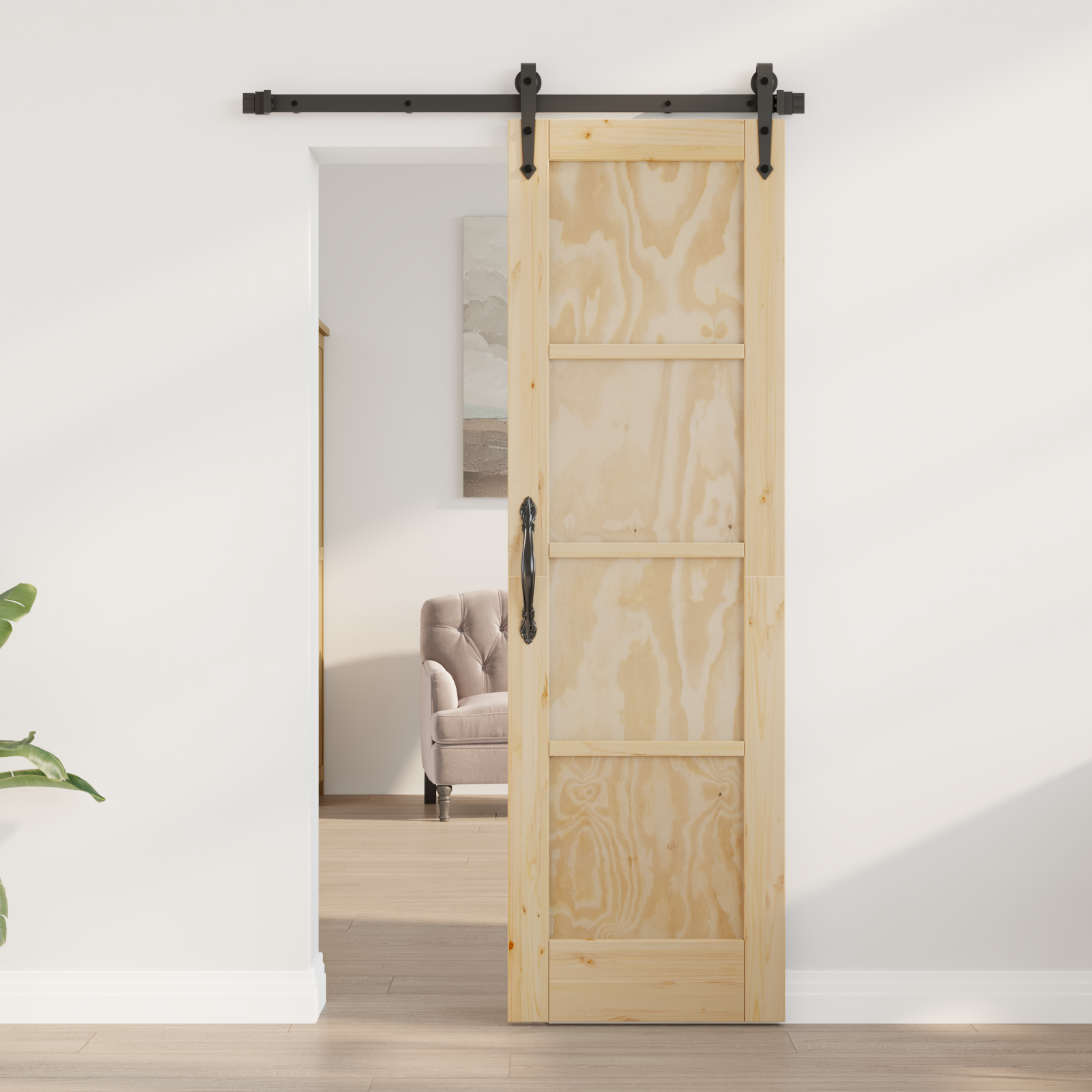 Interior Door "ORKDAL" 61x198.5 cm Solid Wood Pine