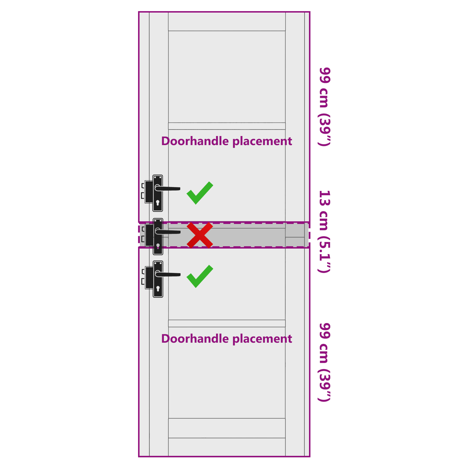 Interior Door "ORKDAL" White 73.5x211x4 cm Solid Wood Pine - Image 10