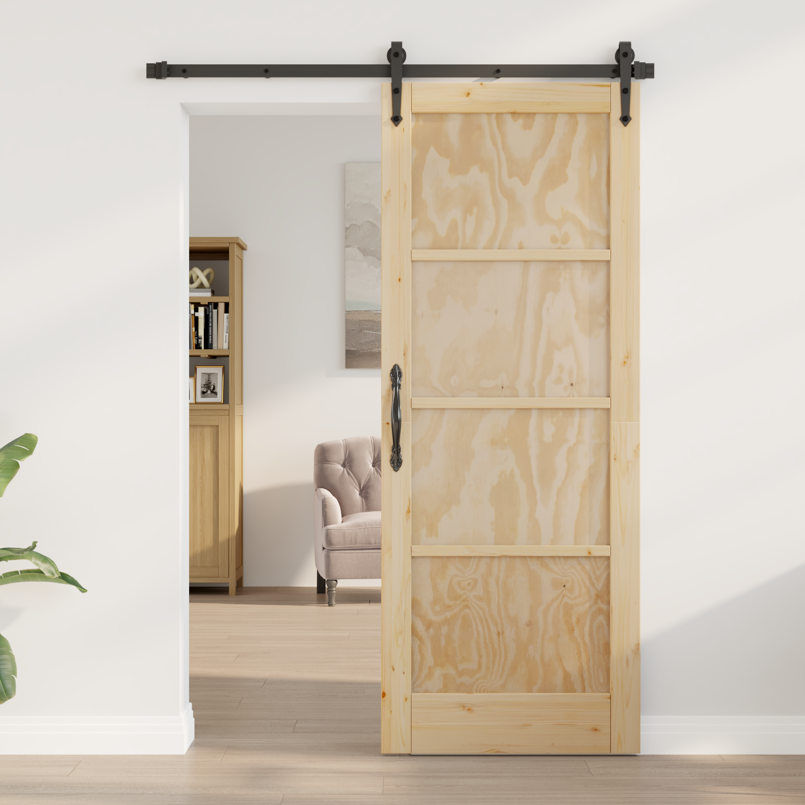 Interior Door "ORKDAL" 78x202x4 cm Solid Wood Pine