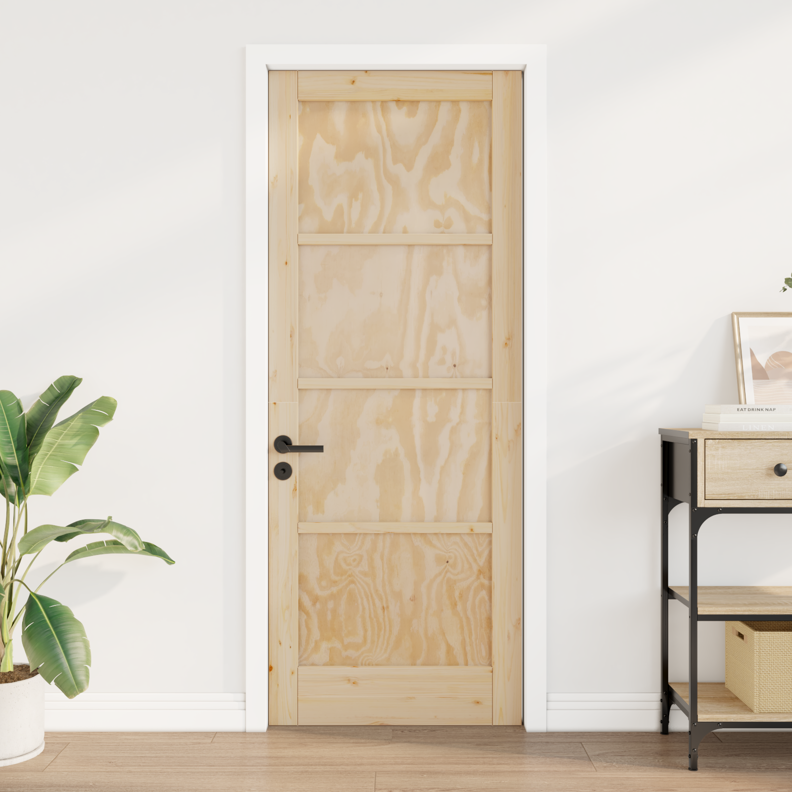 Interior Door "ORKDAL" 78x202x4 cm Solid Wood Pine - Image 3