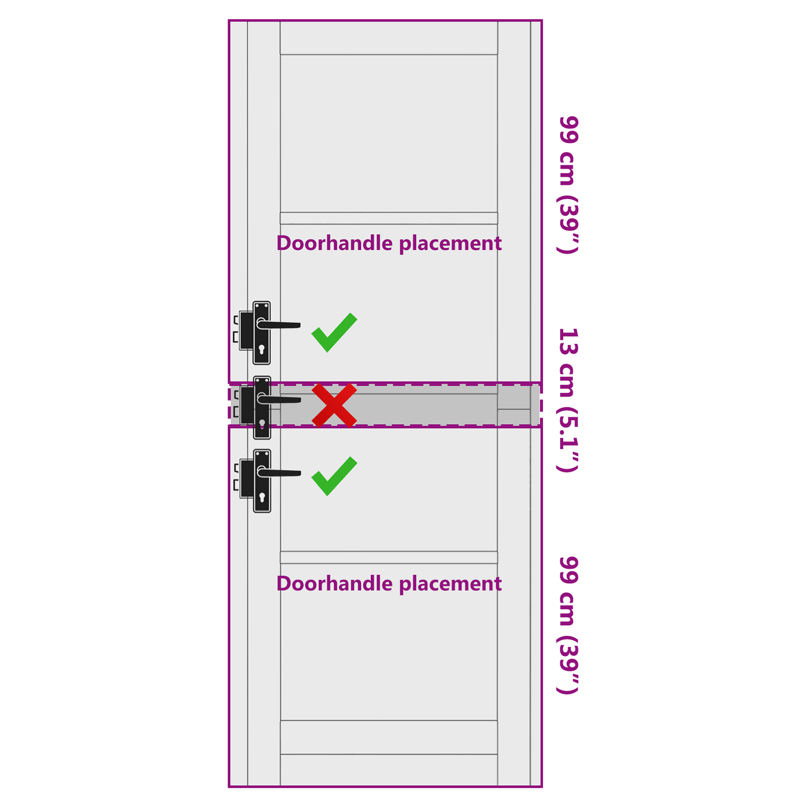 Interior Door "ORKDAL" White 78x211x4 cm Solid Wood Pine - Image 9