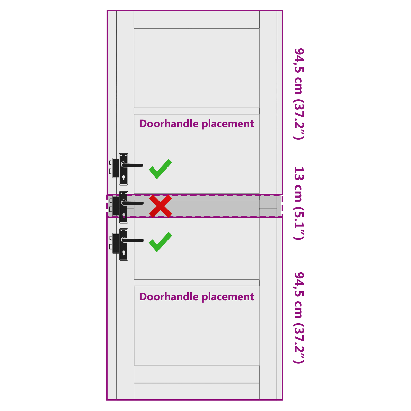 Interior Door "ORKDAL" 83x202x4 cm Solid Wood Pine - Image 11