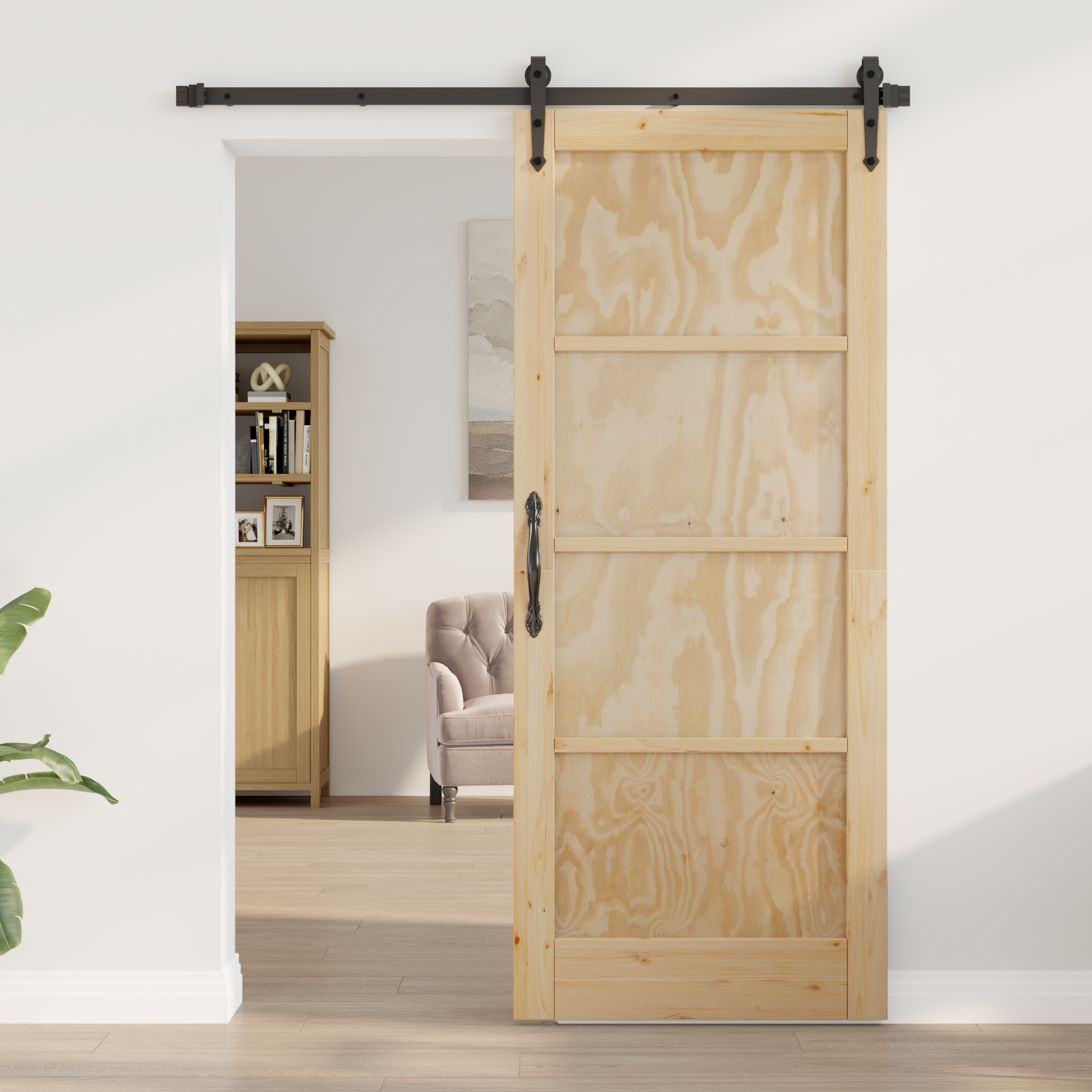 Interior Door "ORKDAL" 83x202x4 cm Solid Wood Pine