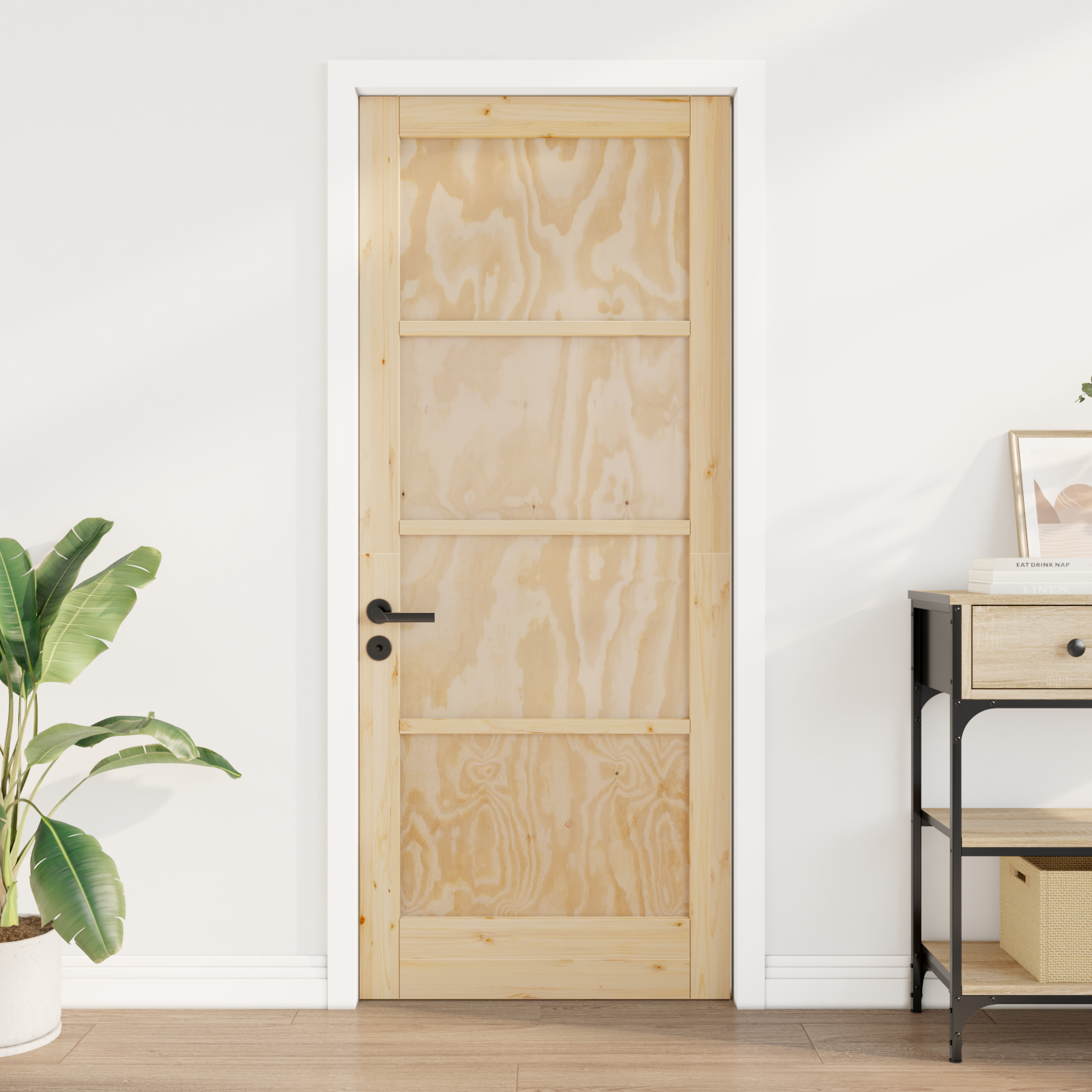 Interior Door "ORKDAL" 83x202x4 cm Solid Wood Pine - Image 3