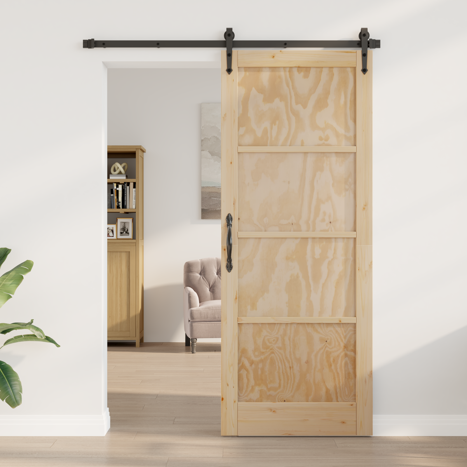 Interior Door "ORKDAL" 83x211x4 cm Solid Wood Pine