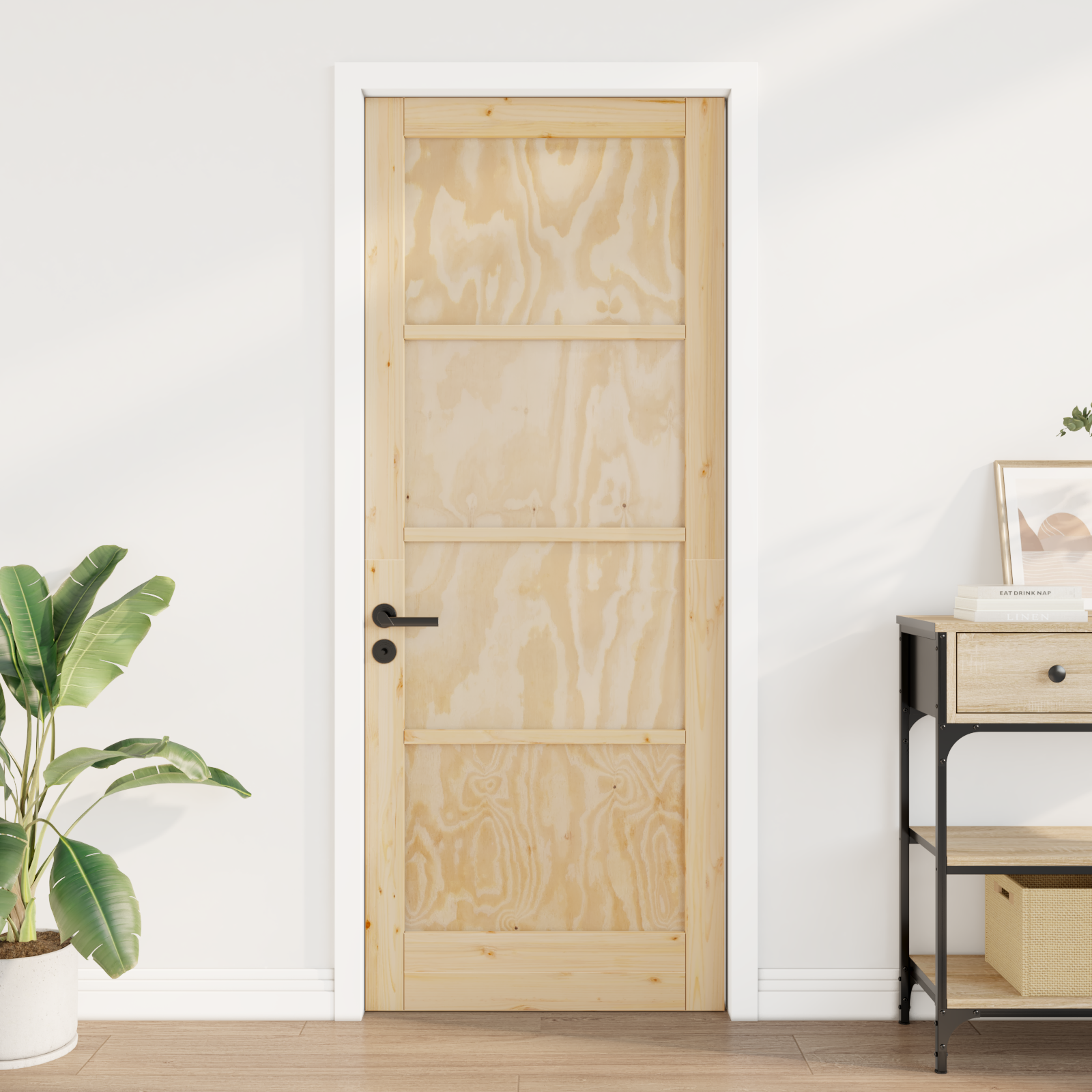 Interior Door "ORKDAL" 83x211x4 cm Solid Wood Pine - Image 3